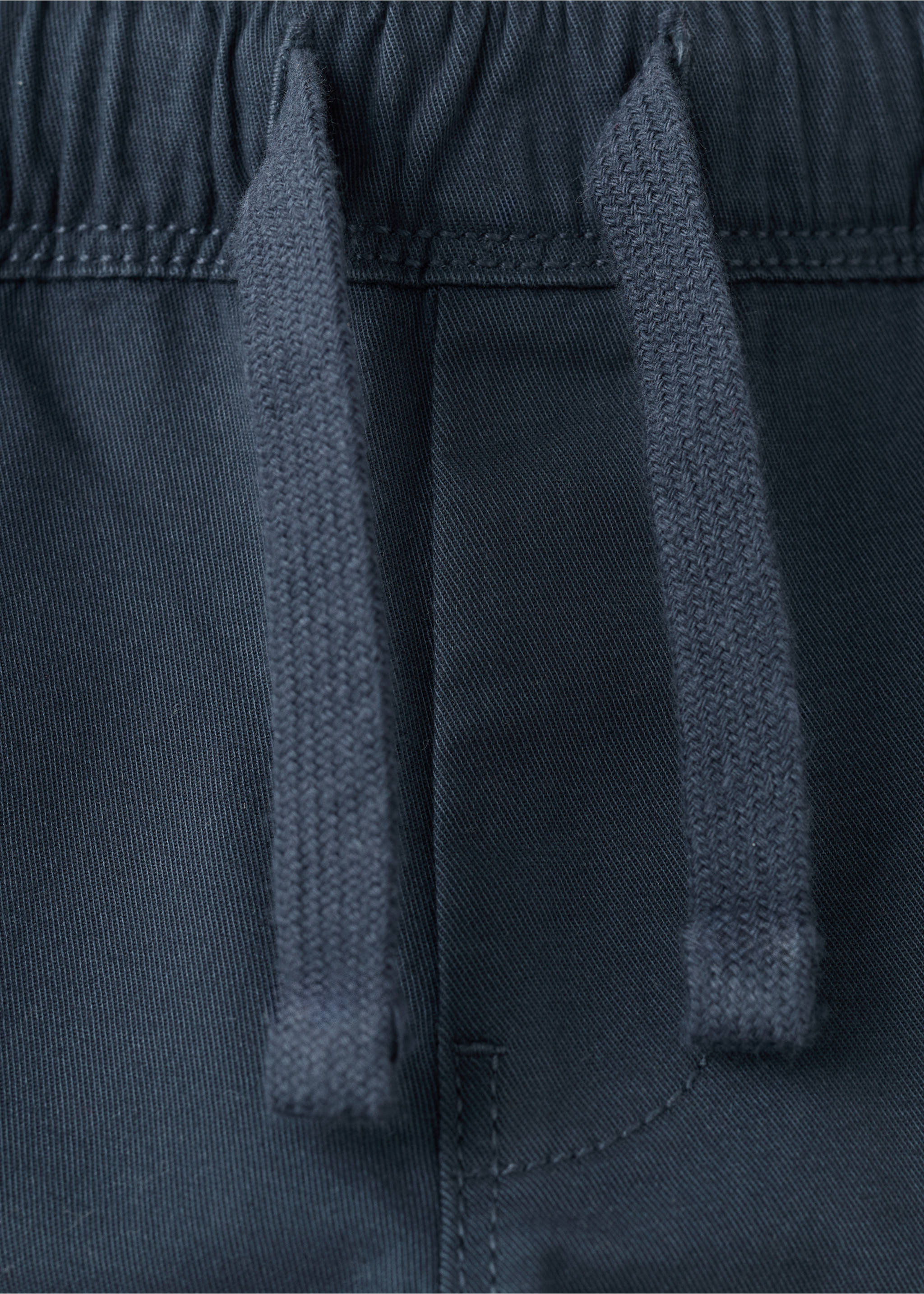 Pantalons xinesos cotó - Detall de l'article 0, Blau marí. Ref: 27045154-00.