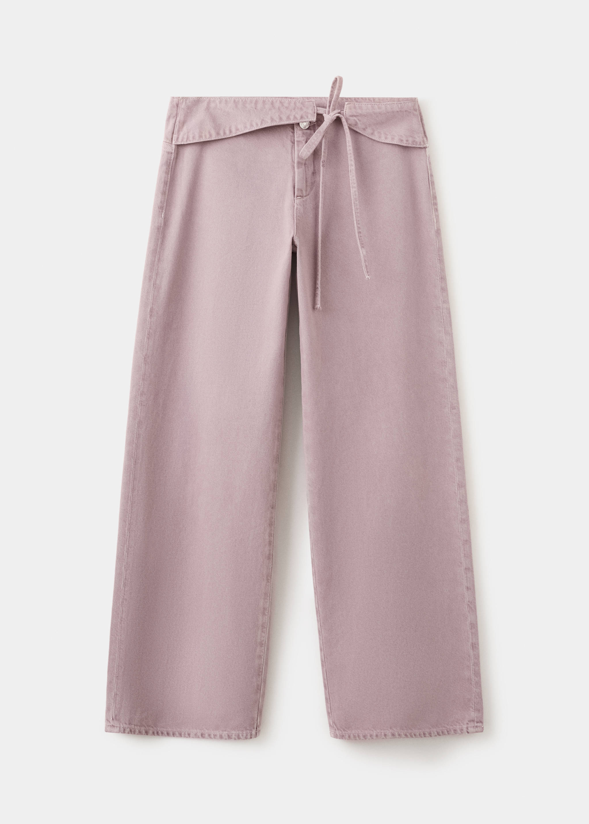 Low-rise tie jeans - Article without model