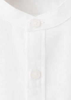 Linen-blend shirt — White 2