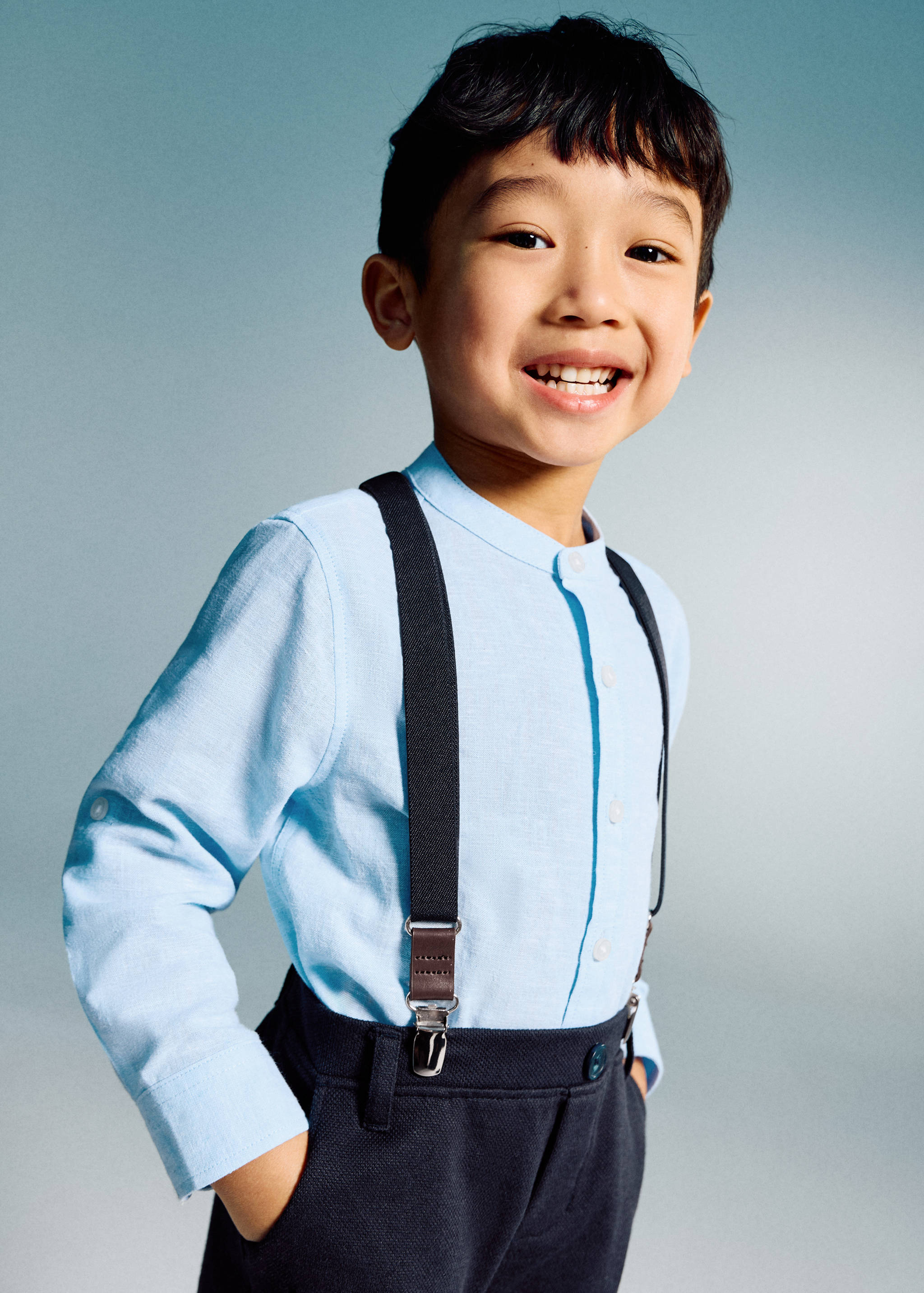 Linen-blend shirt - Medium plane