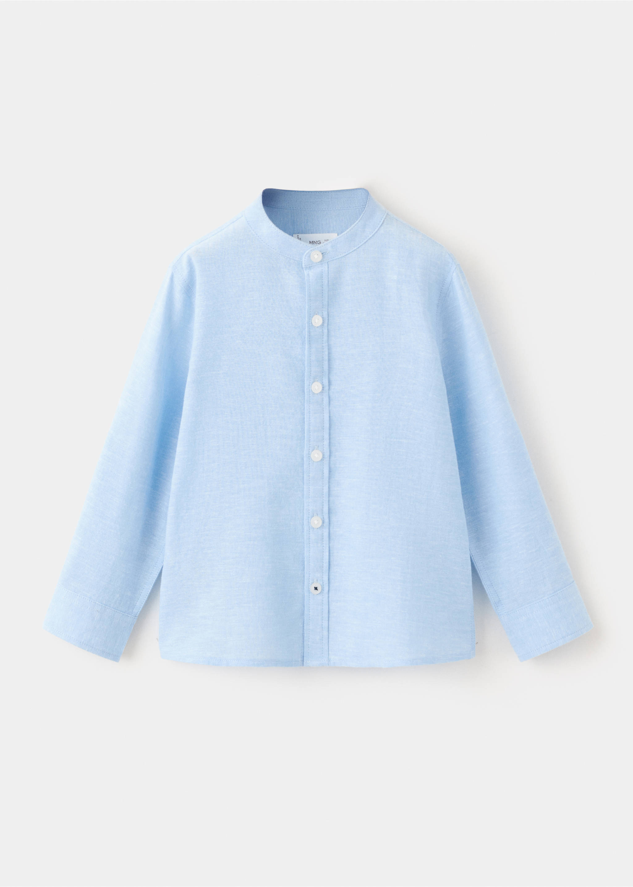 Chemise lin - Article sans modèle, Bleu ciel. Ref: 27045809-00.