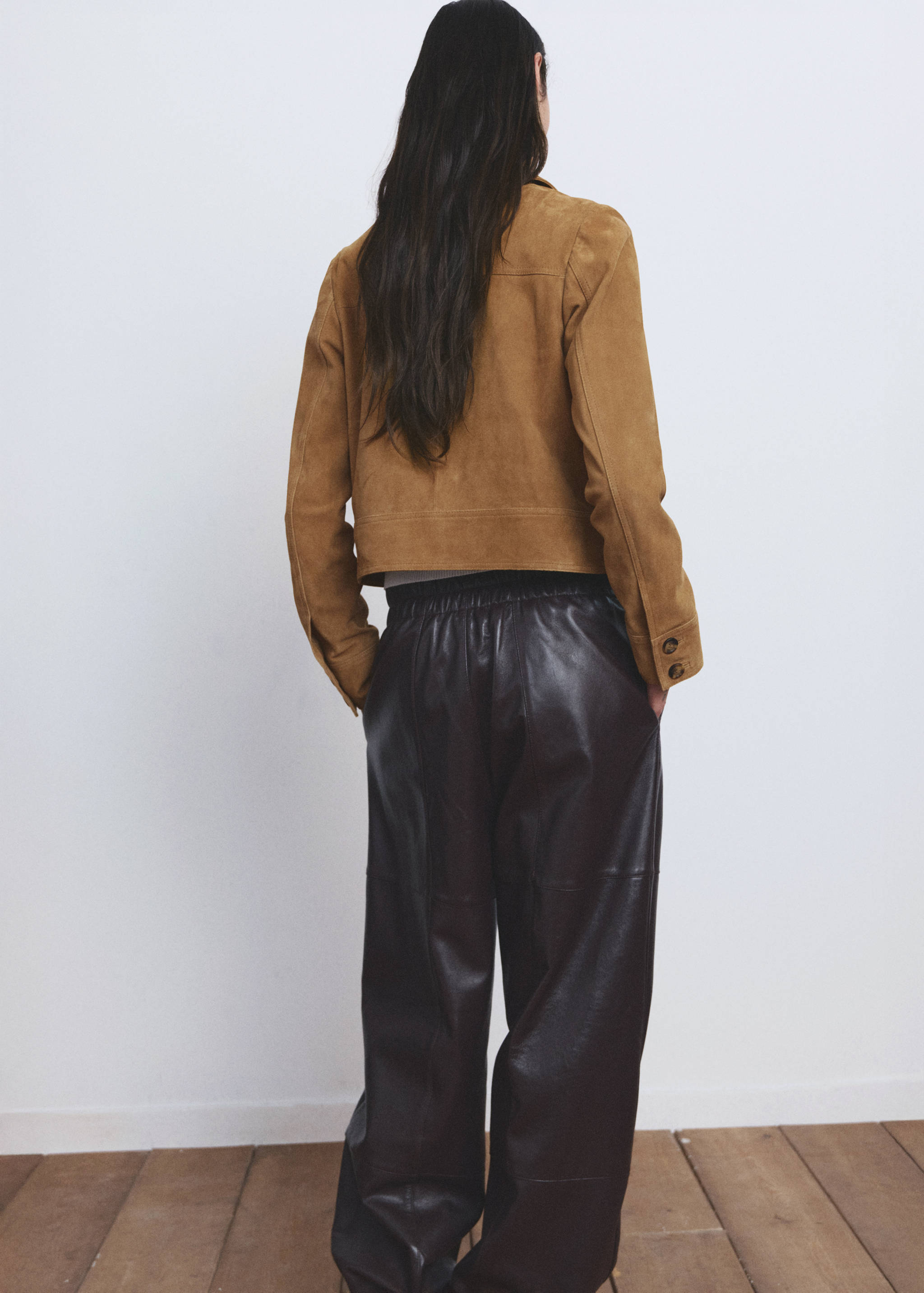 Veste daim boutons - Verso de l’article