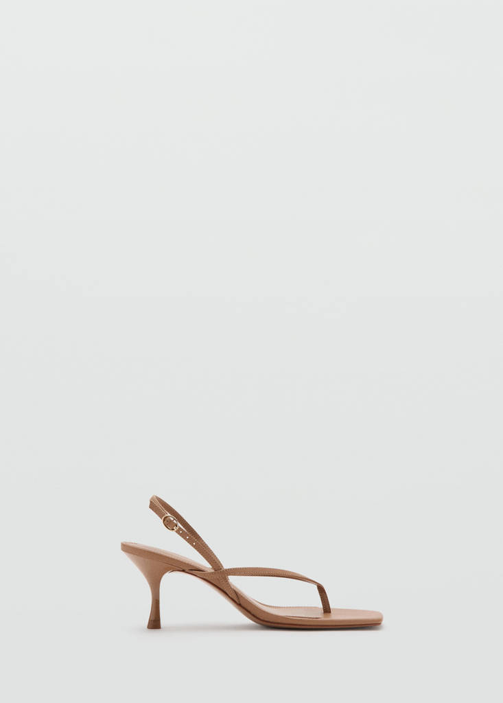 Strappy heeled sandals — Caramel