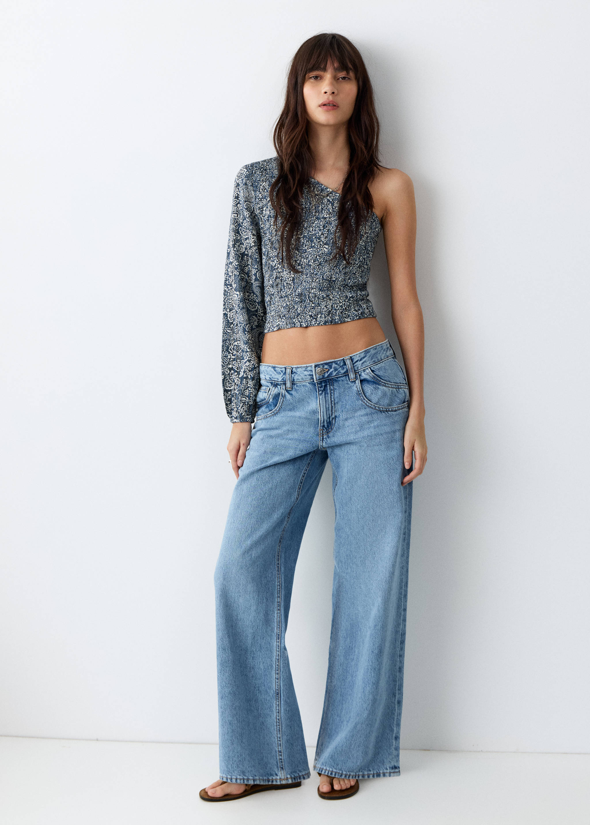 Top asymétrique imprimé - Plan général