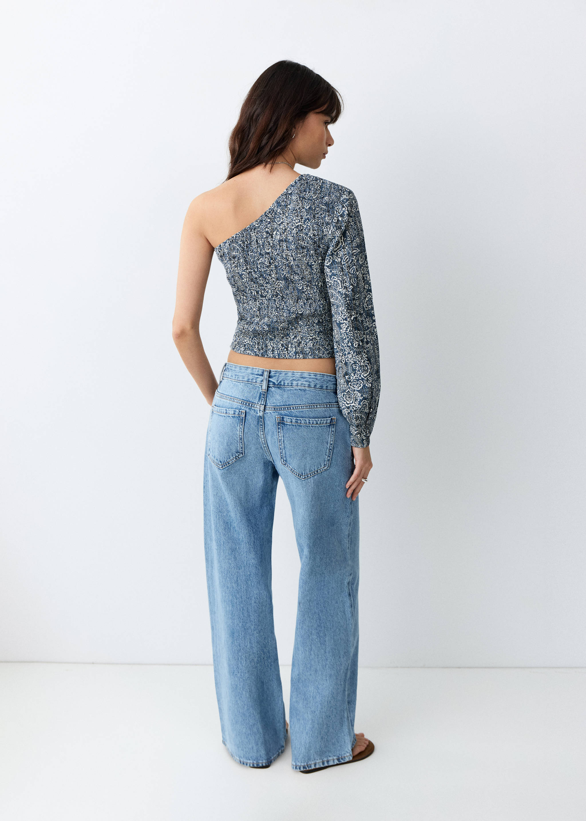 Top asymétrique imprimé - Verso de l’article