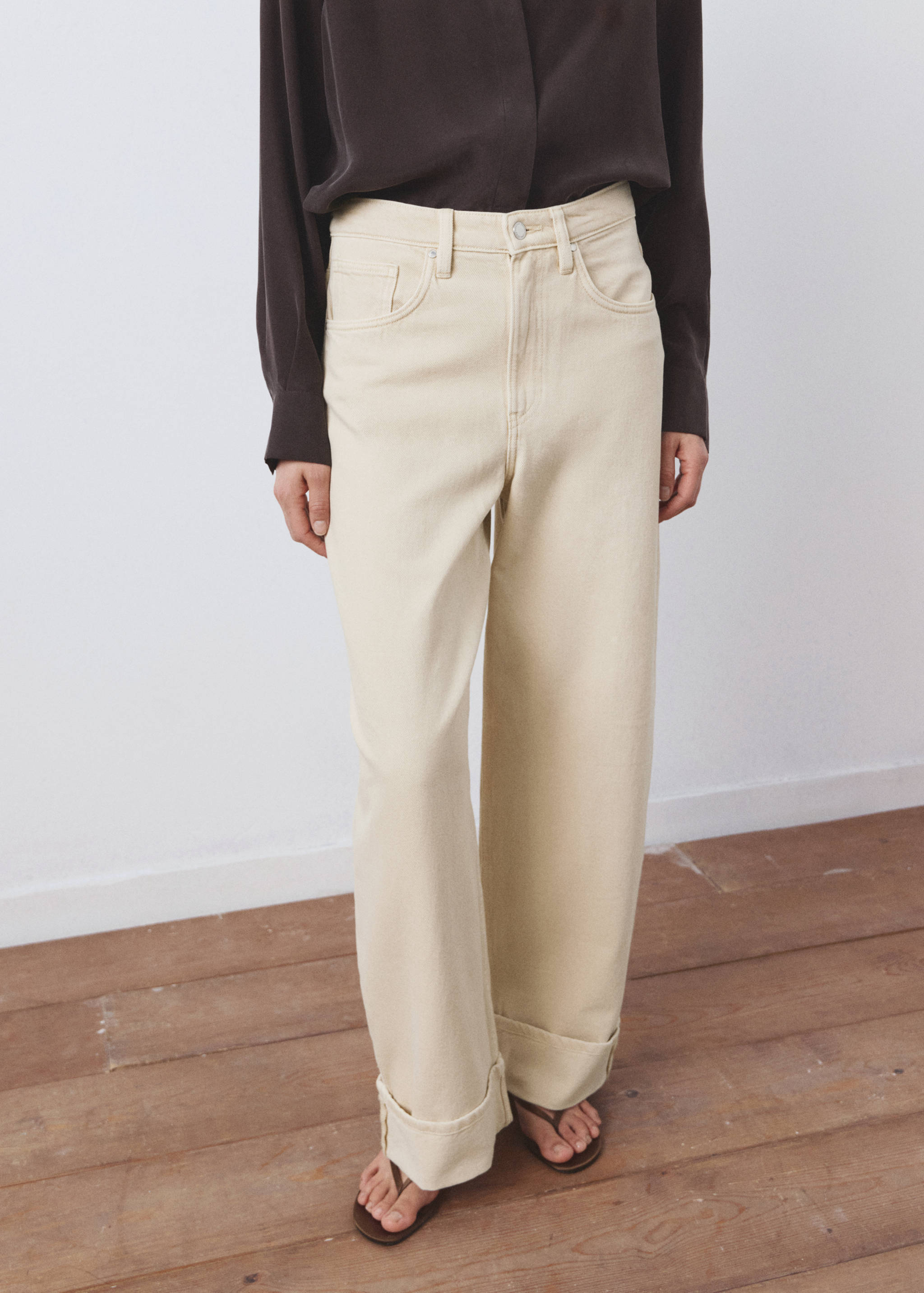 Jean balloon ourlet à revers - Plan moyen