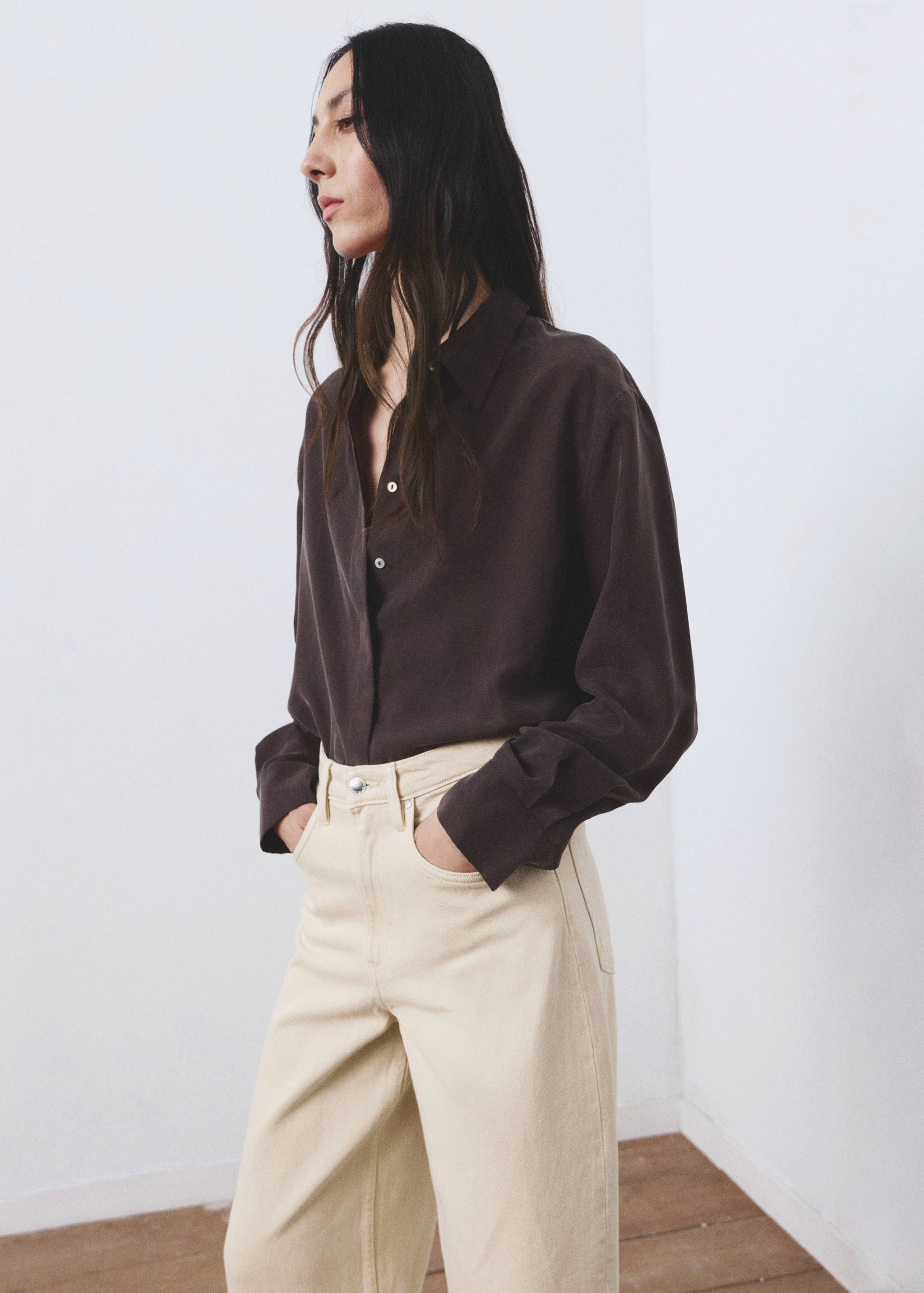 Jean balloon ourlet à revers - Détail de l'article 1