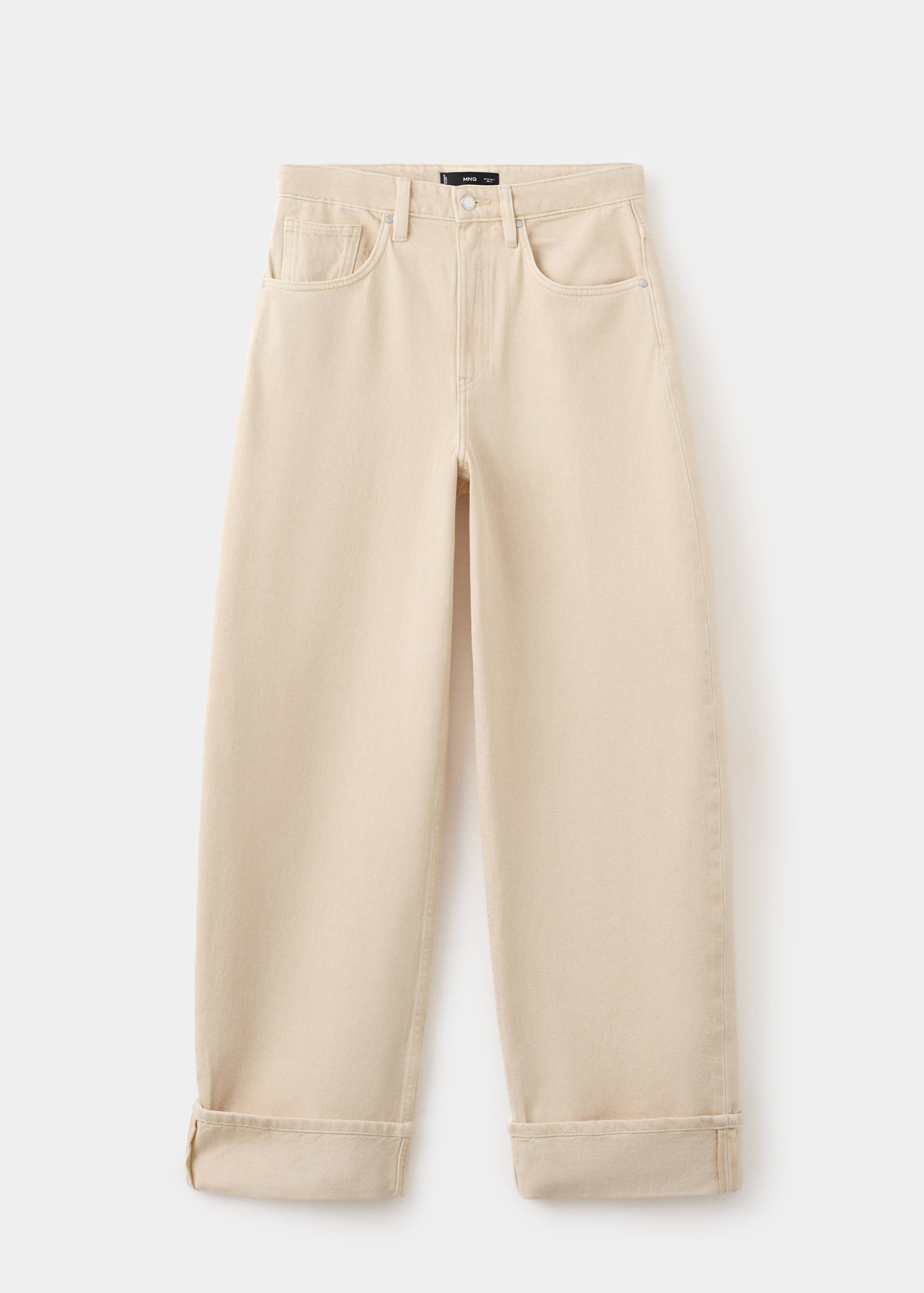 Balloon jeans with rolled-up hem - Article without model