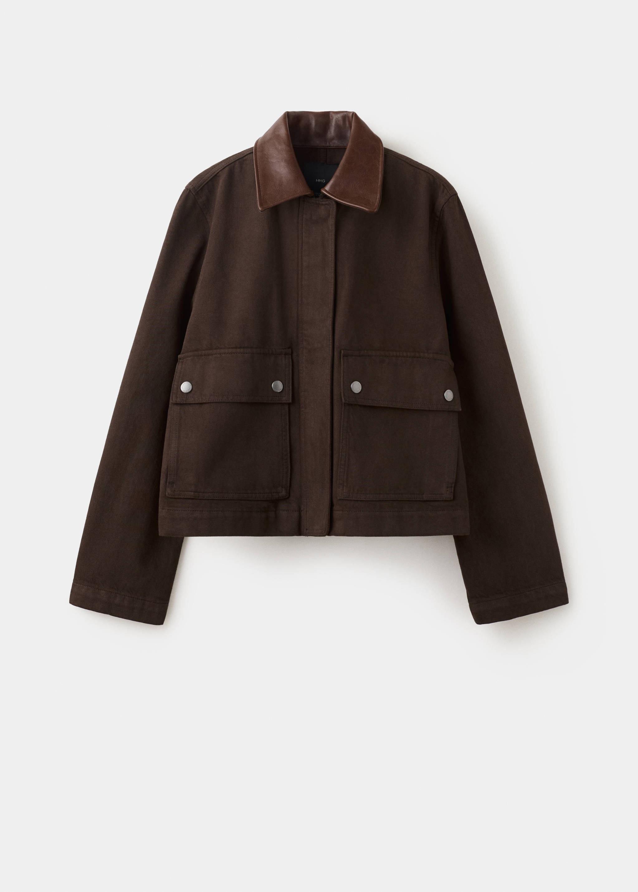 Parka vaquera cuello contraste - Artículo sin modelo