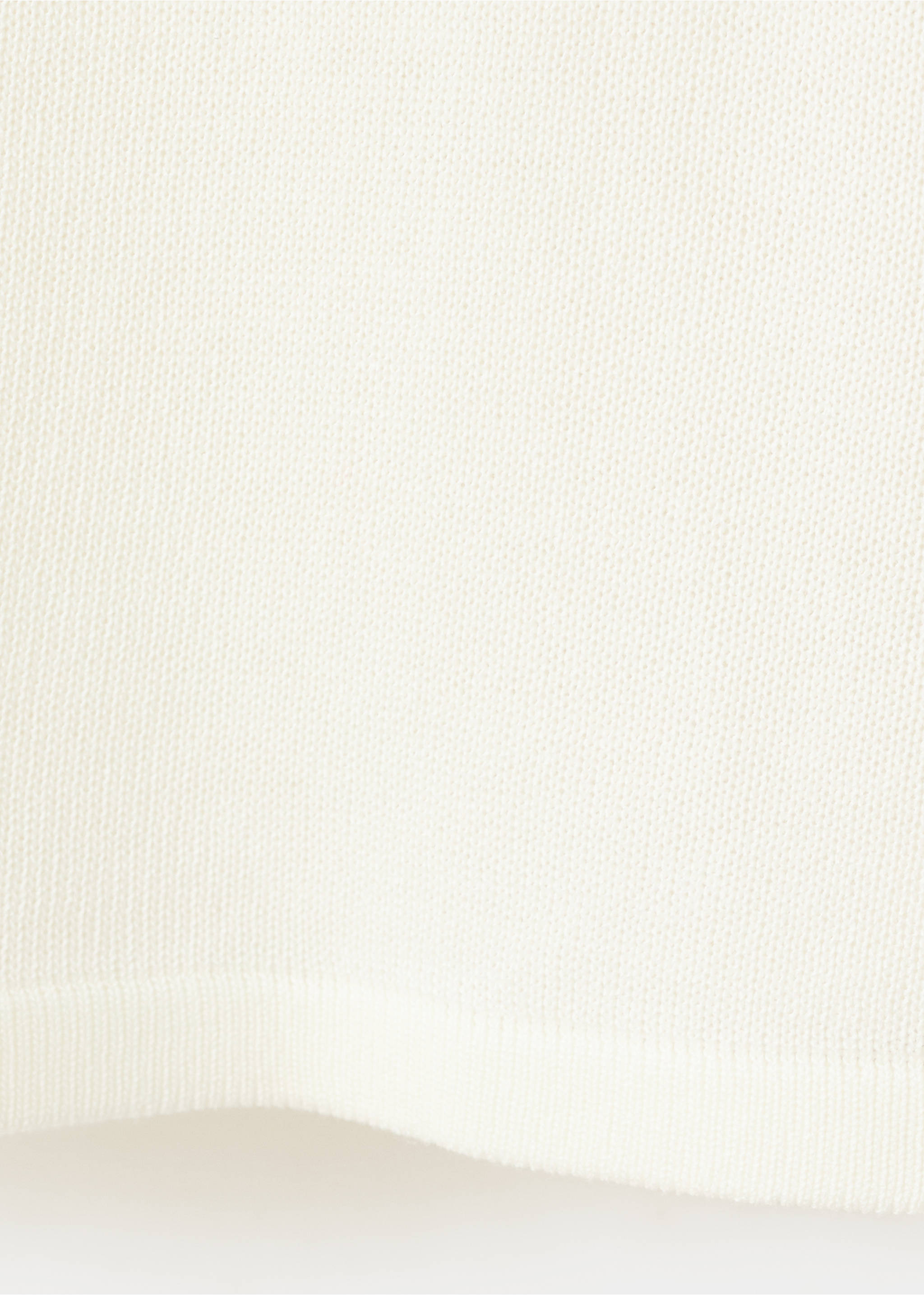 Short-sleeved knitted sweater - Details of the article 0, Ecru. Ref: 27045820-00.