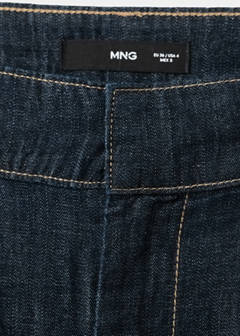 Wide leg denim trousers with belt loops — Open Blue 8