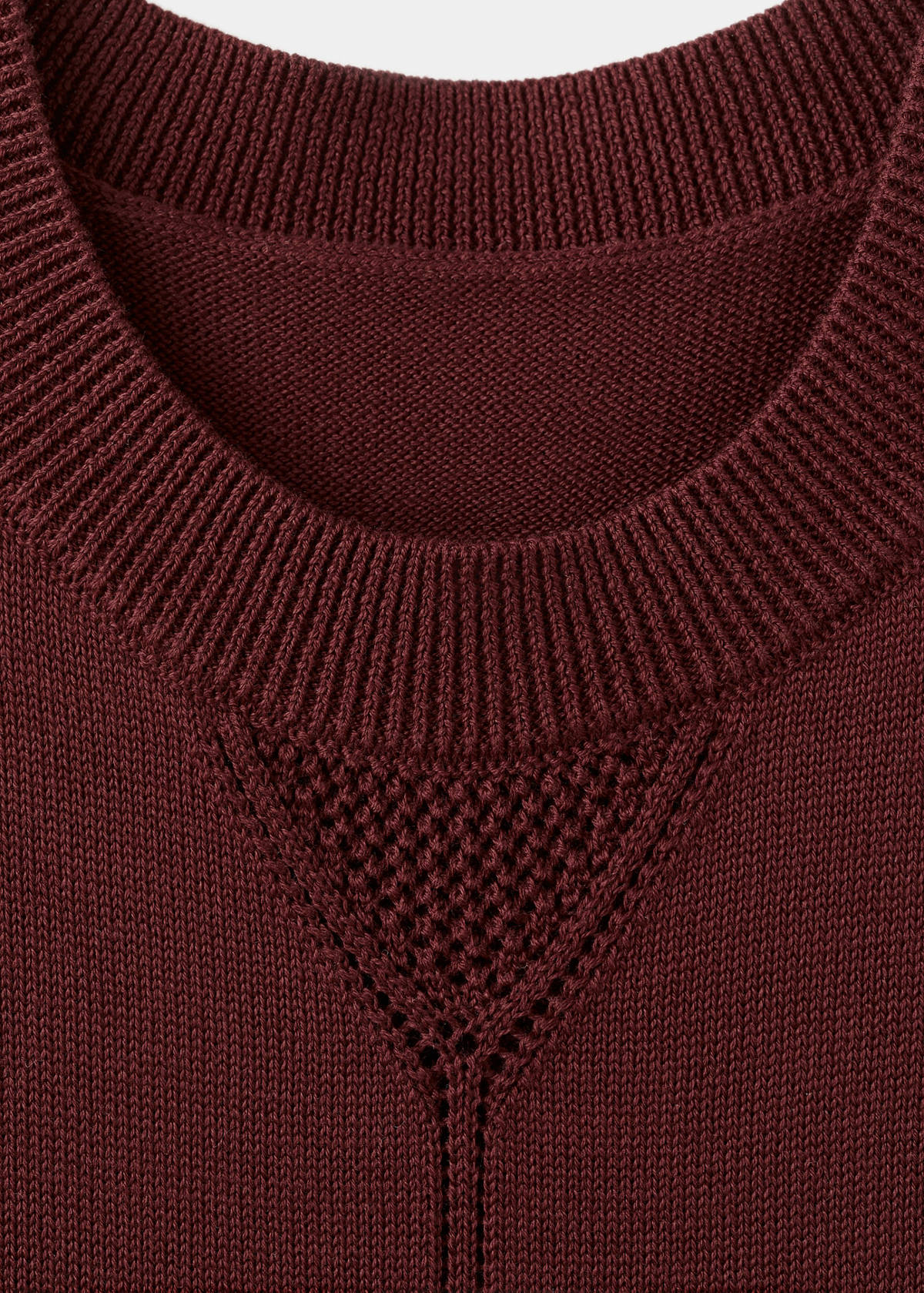 Knit midi dress — Wine