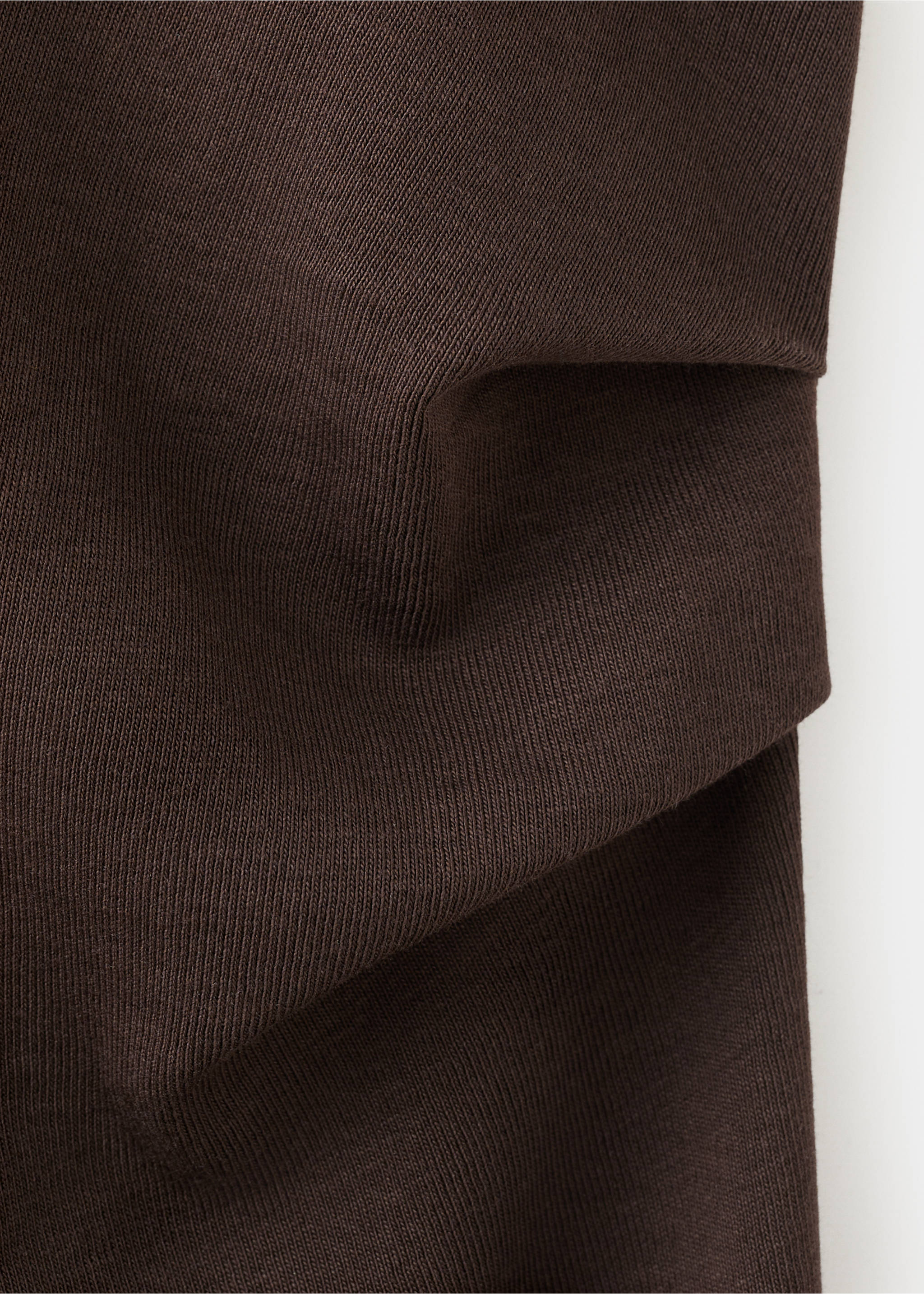 Midi-dress with draped detail - Details of the article 8, Brown. Ref: 27045826-00.