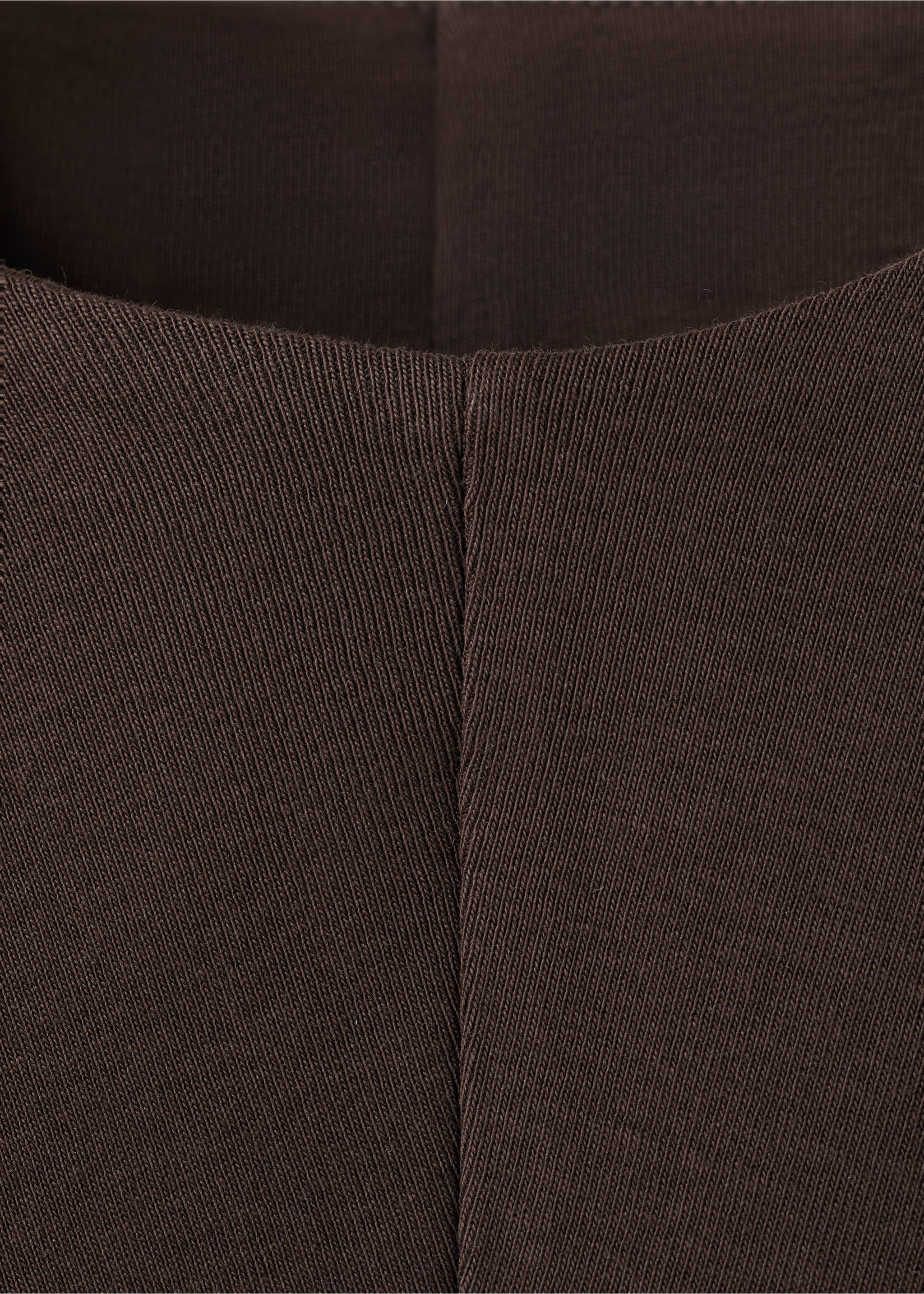 Midi-dress with draped detail - Details of the article 0, Brown. Ref: 27045826-00.