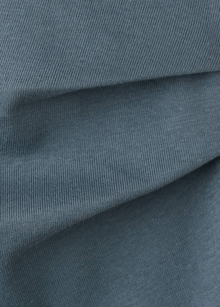 Midi-dress with draped detail — Blue