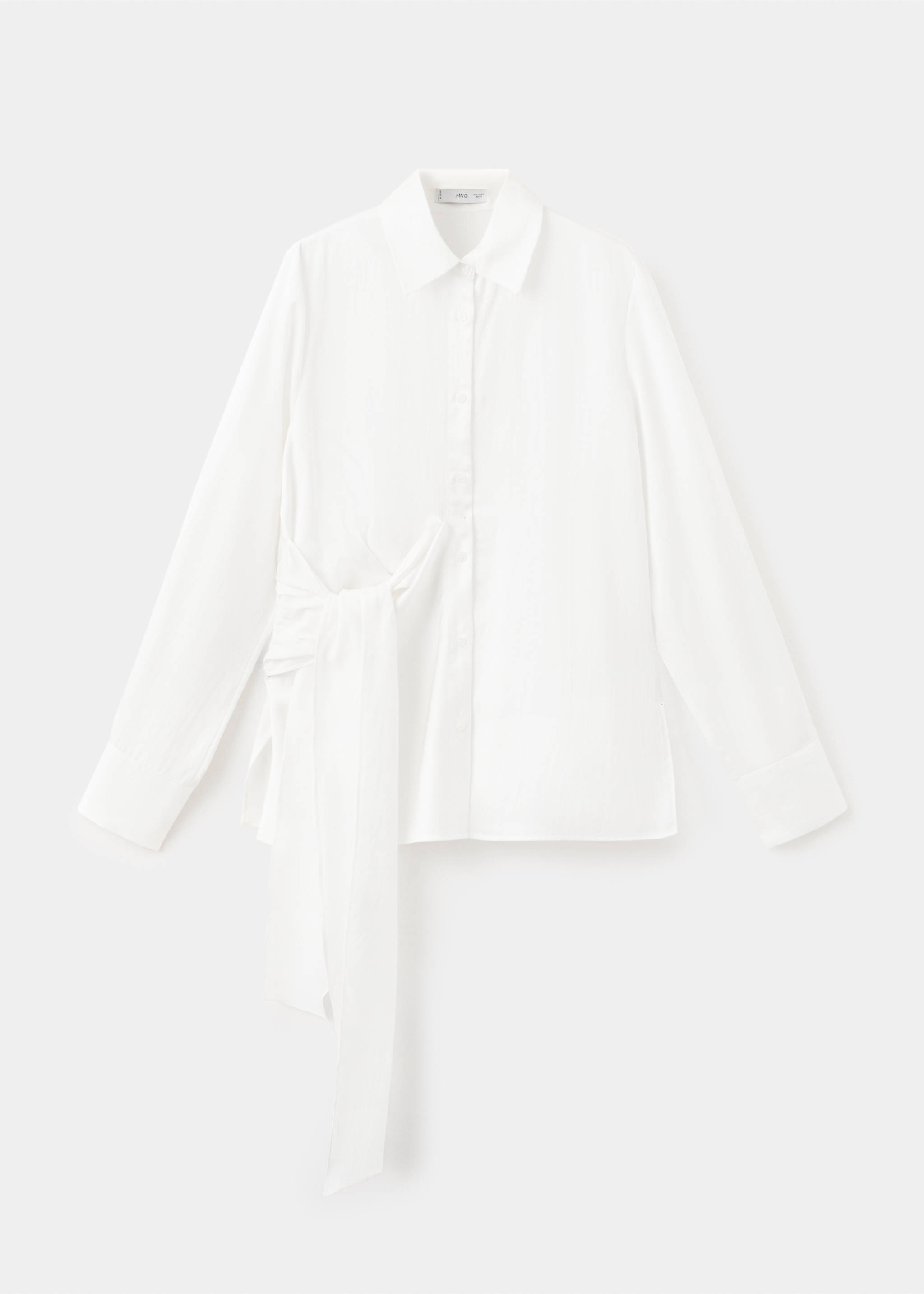 Side knot blouse - Article without model, Off White. Ref: 27045827-00.