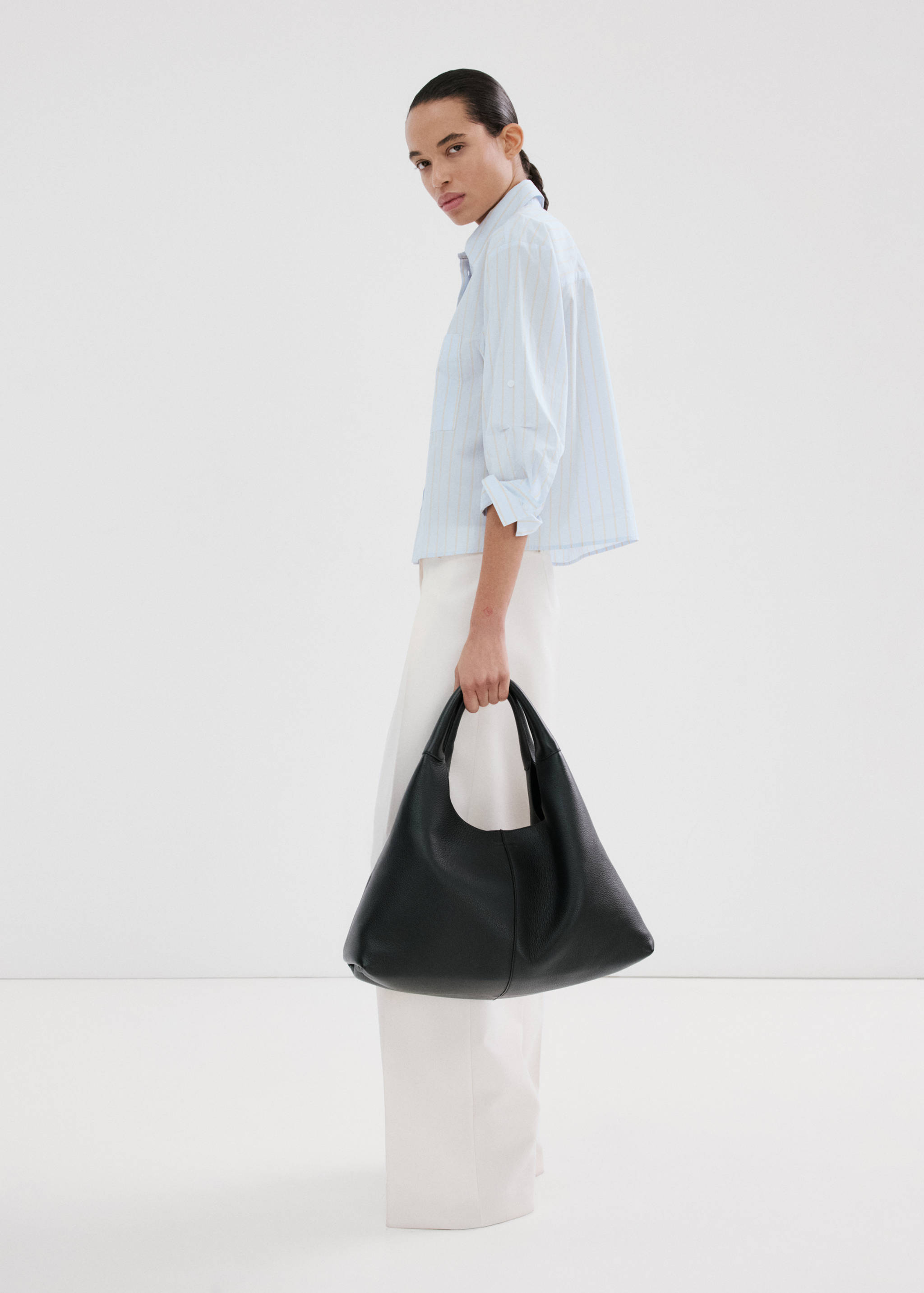 Camisa algodón rayas - Plano general