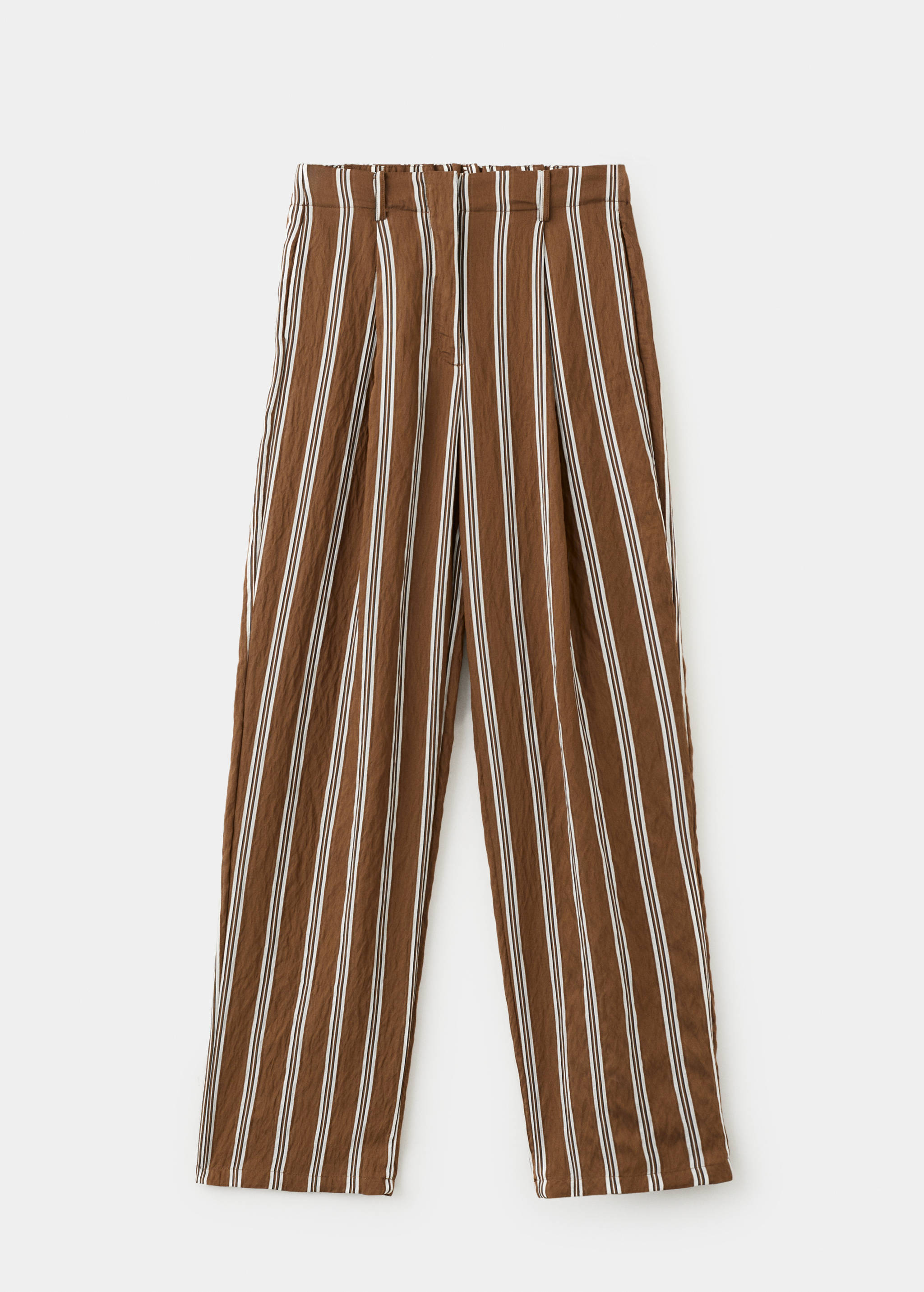 Pleated striped trousers - Article without model