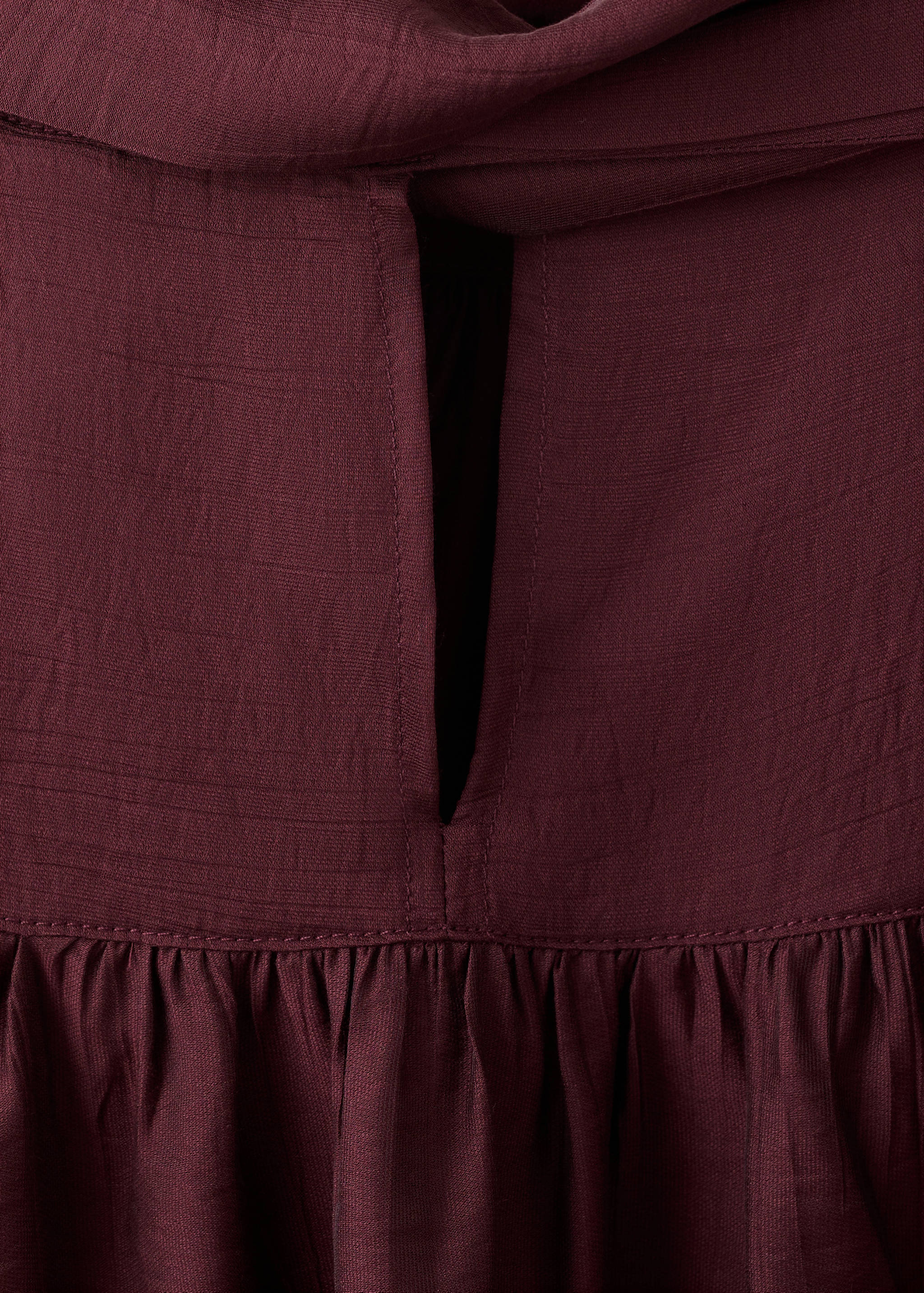 Blusa manga larga cuello fular - Detalle del artículo 0