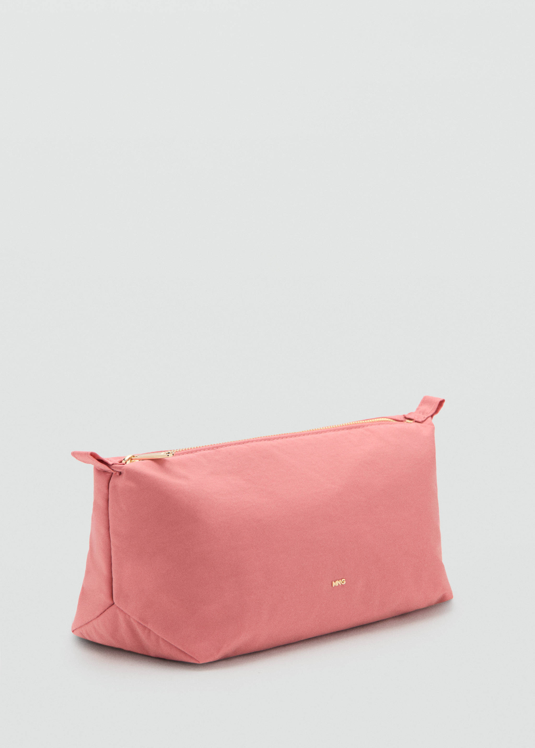 Quilted toiletry bag with logo - Medium plane