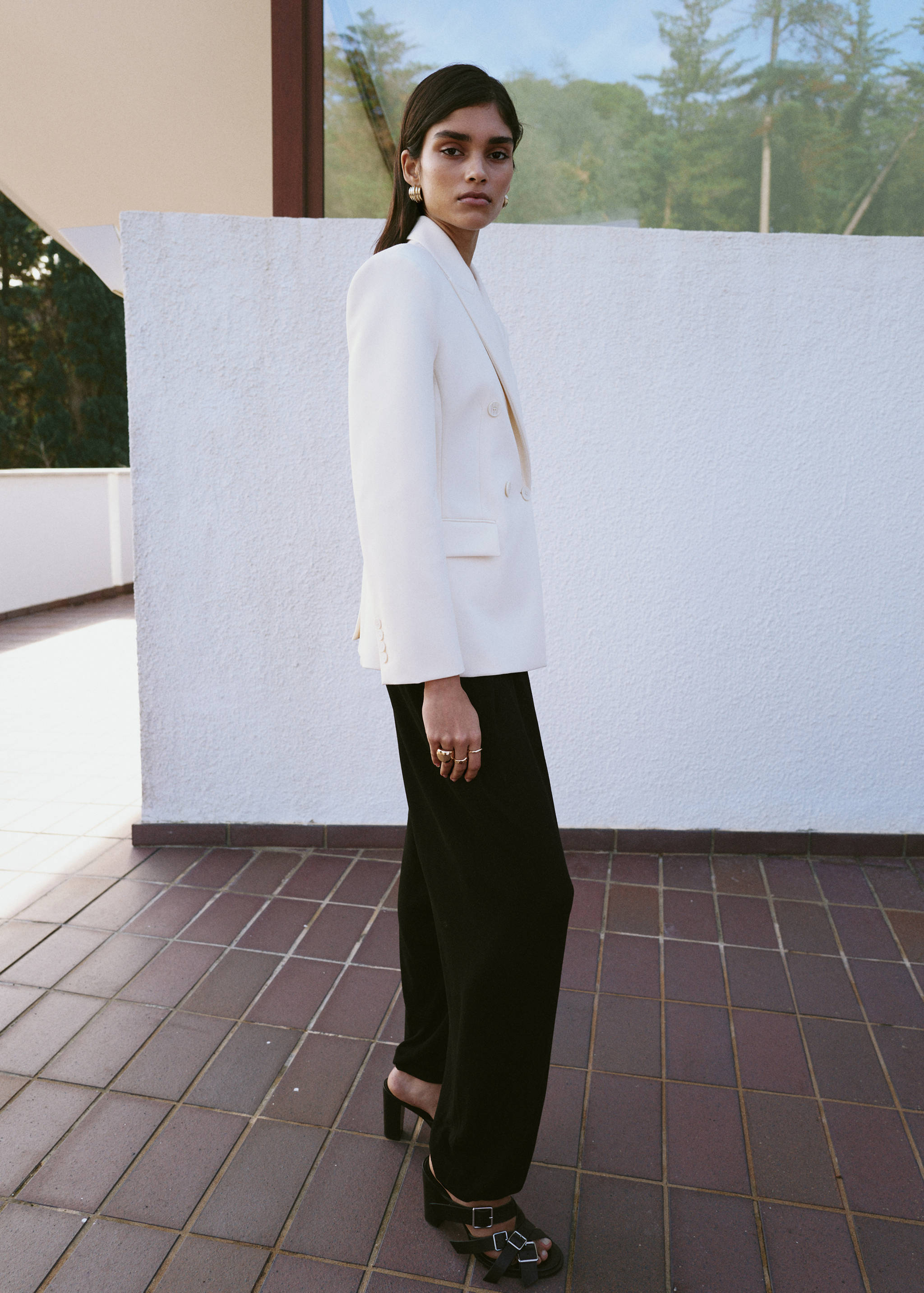 Pantalon sarouel en tricot - Plan général