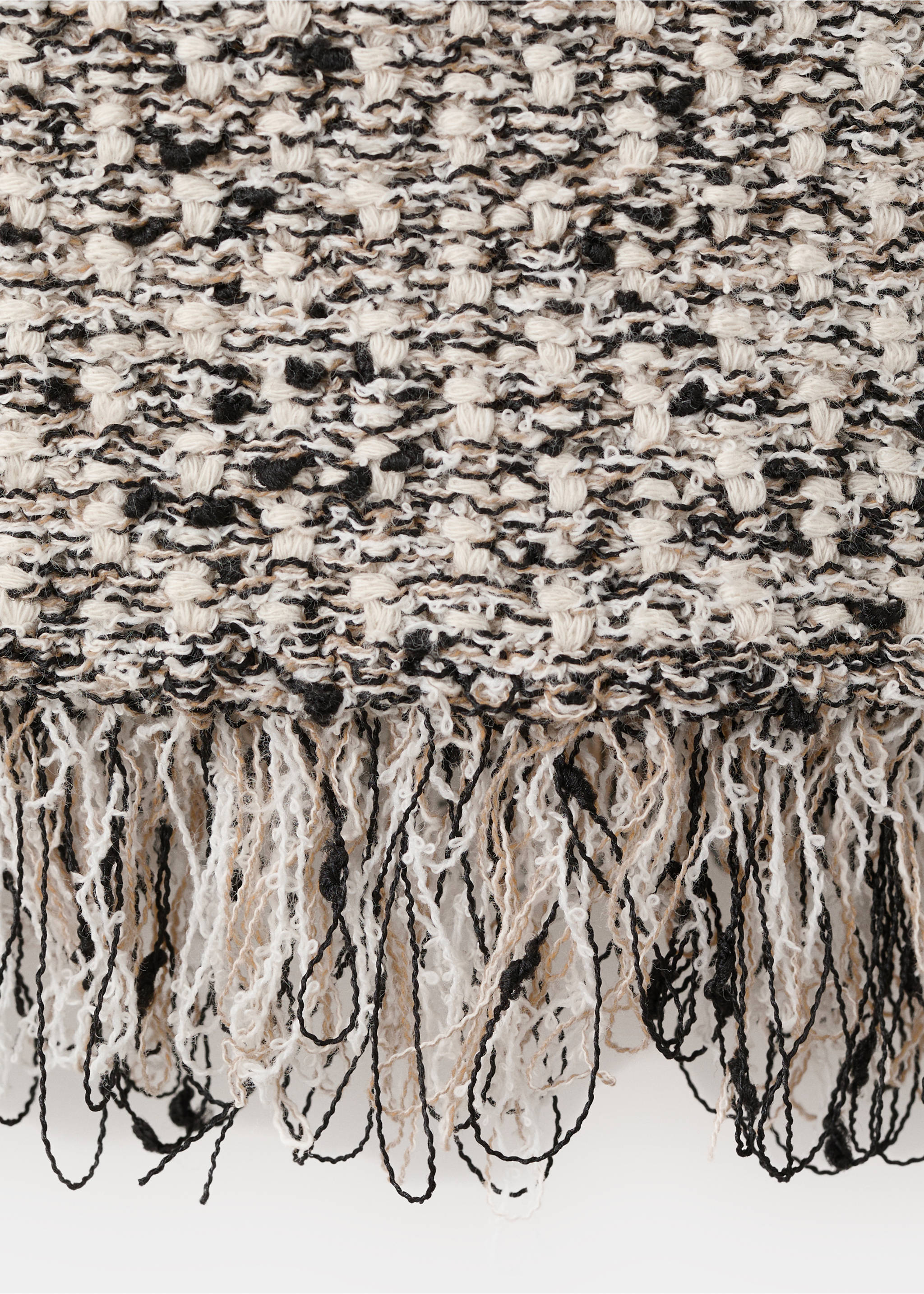 Top tweed finition à franges - Détail de l'article 0, Noir. Ref: 27045840-00.