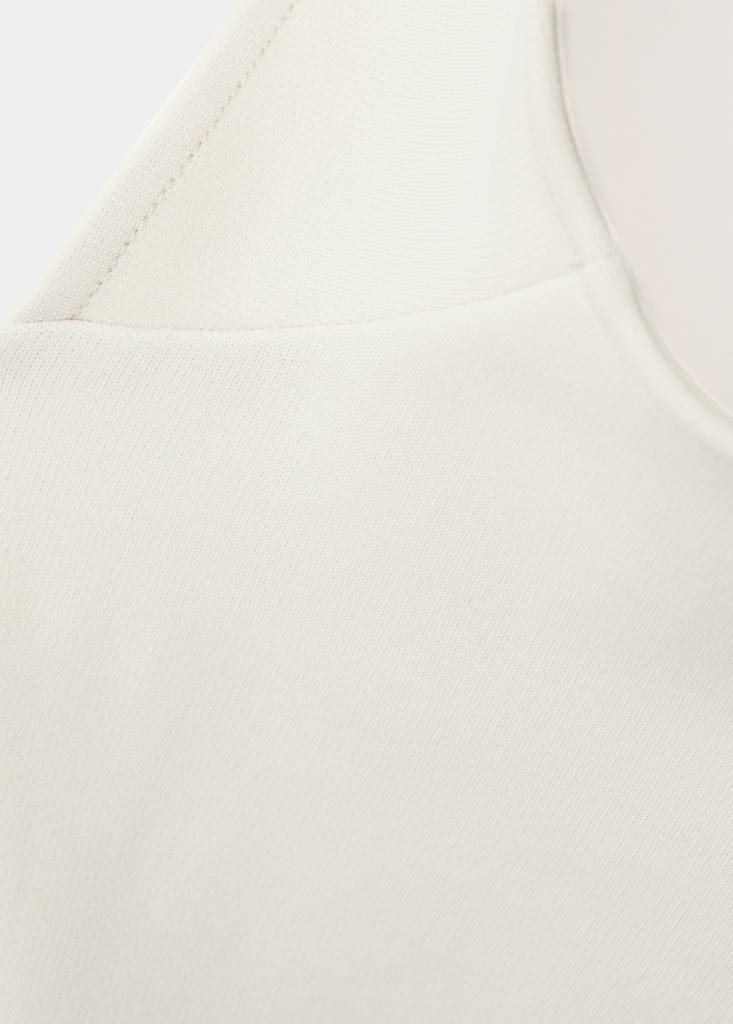 Tailliertes Off-Shoulder-Top — Weiß