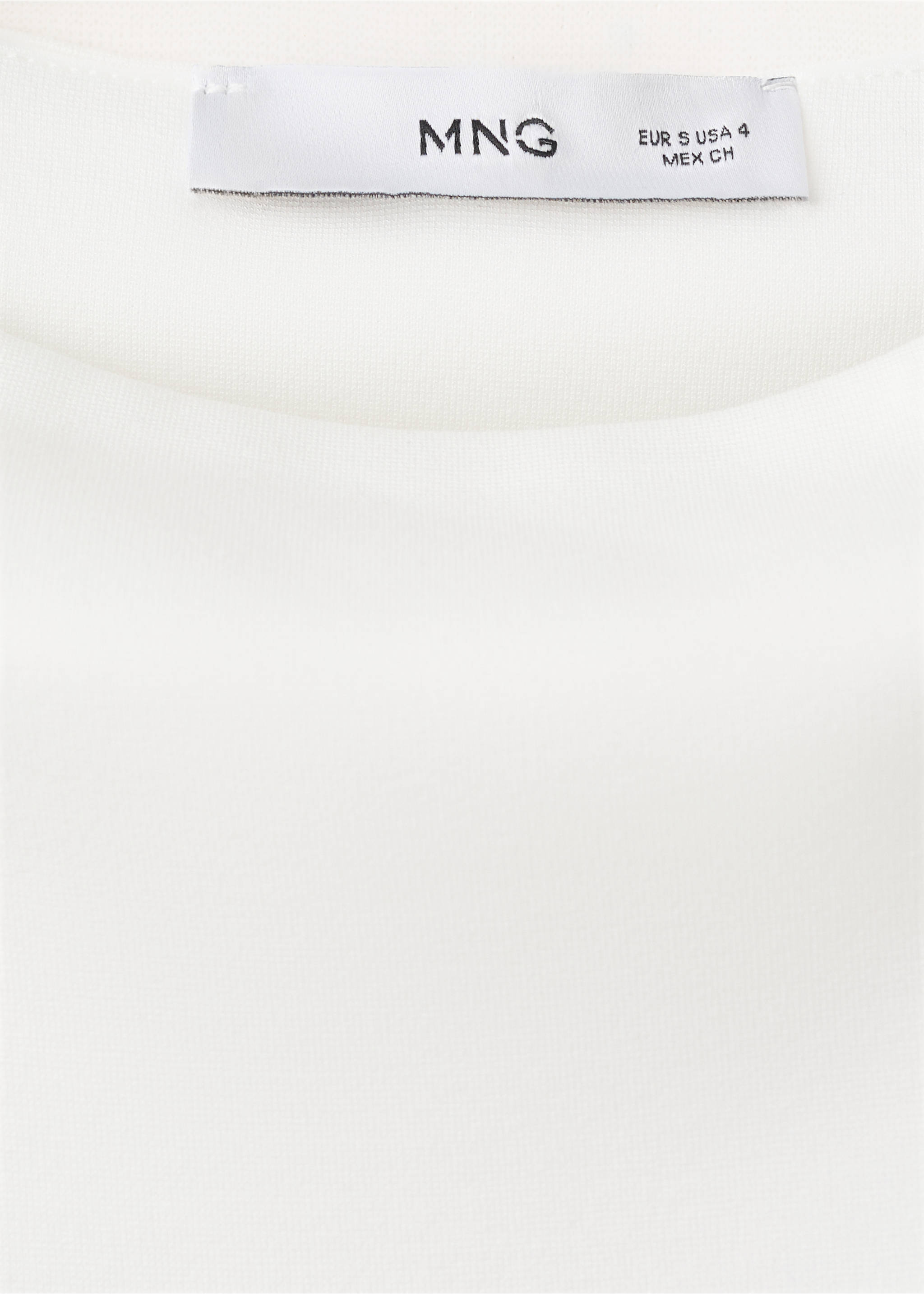 Samarreta pèplum muscleres - Detall de l'article 8, Blanc trencat. Ref: 27045844-00.