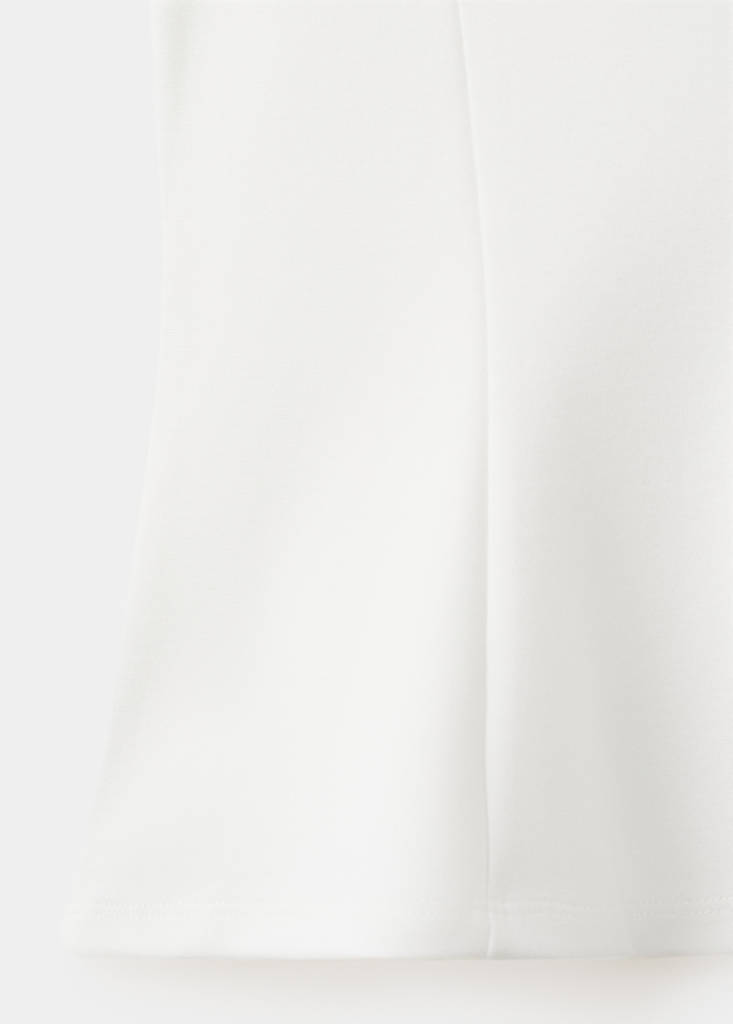 Peplum shoulder pad T-shirt — Off White