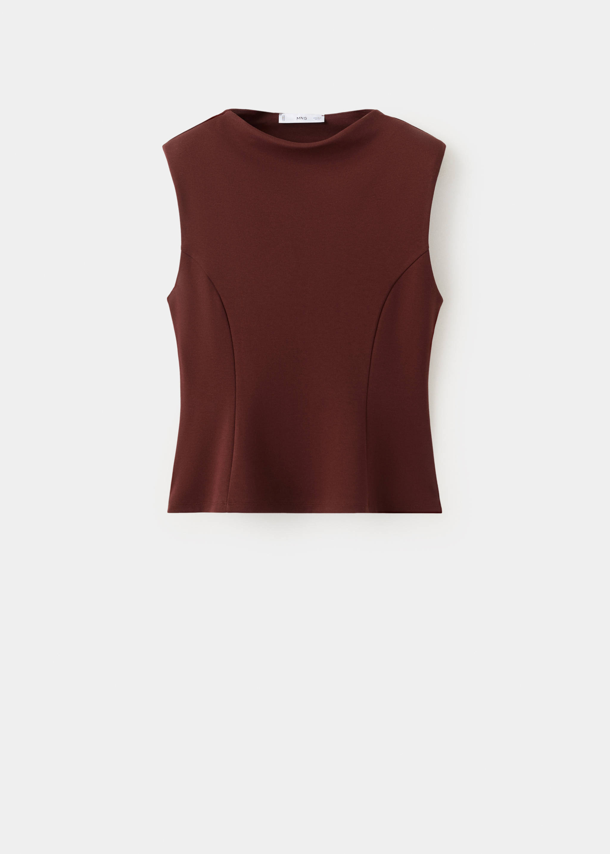 Peplum shoulder pad T-shirt - Article without model