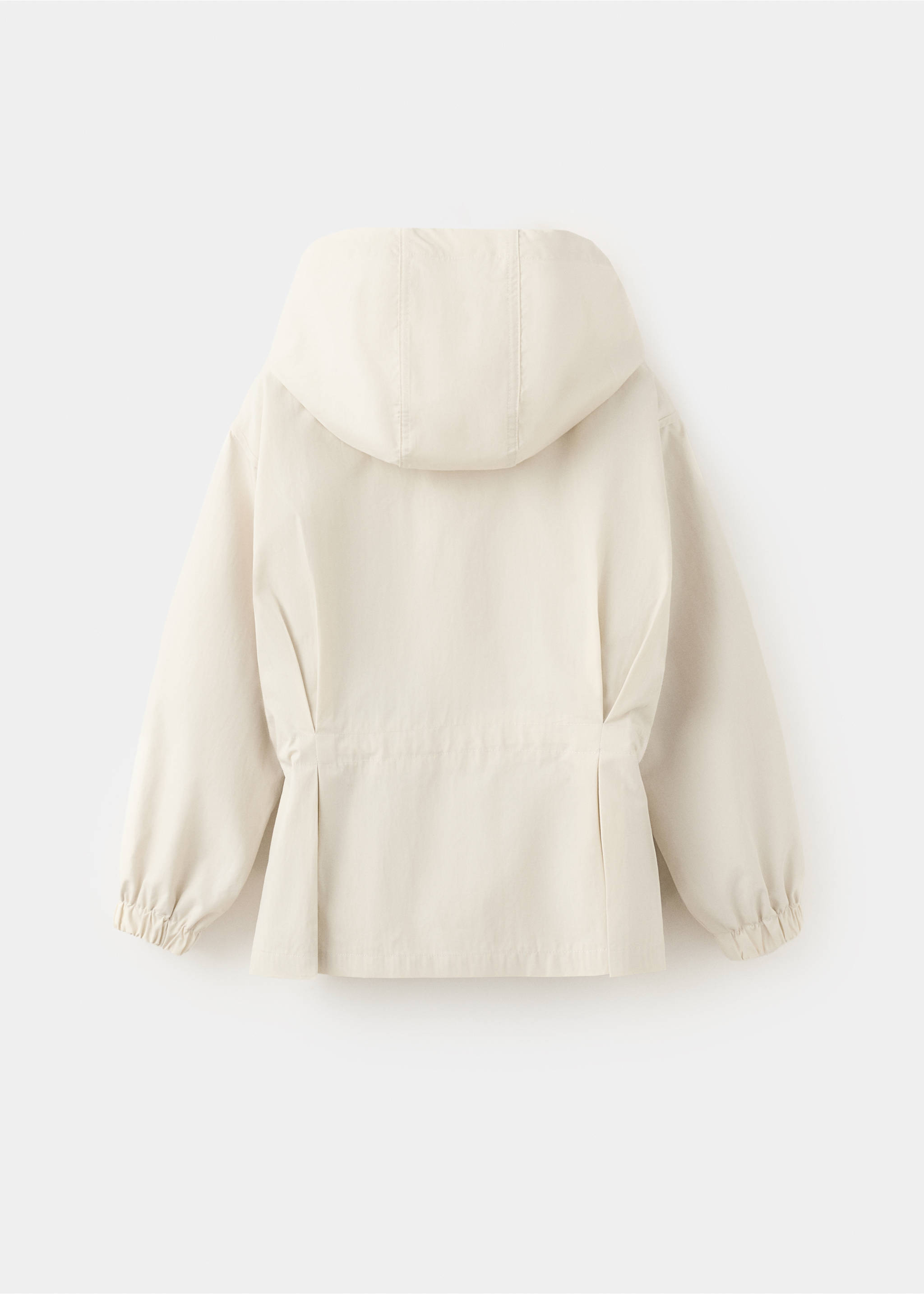 Veste cirée avec nœud - Verso de l’article, Écru. Ref: 27045929-00.