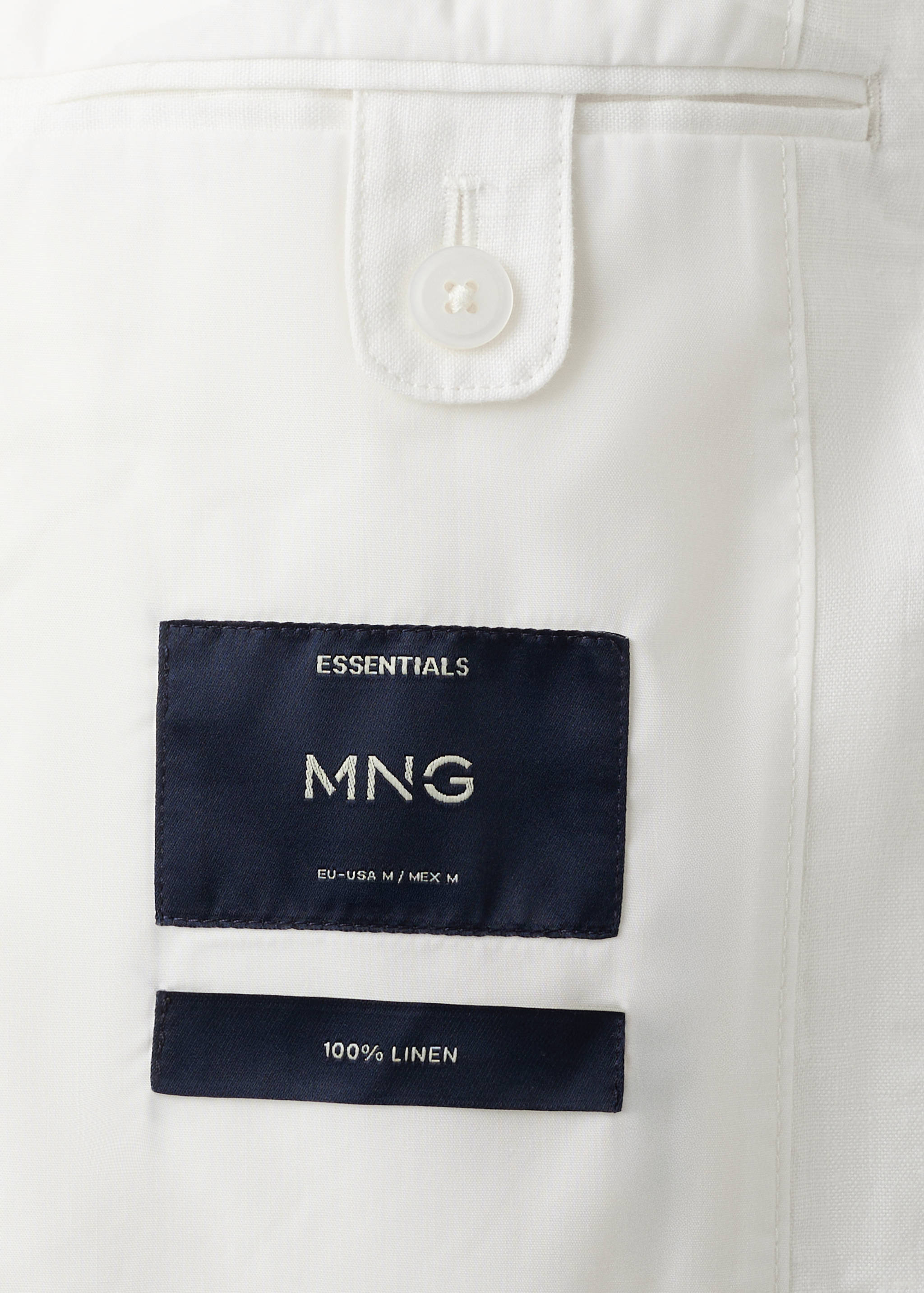 100% linen jacket with pockets - Details of the article 0