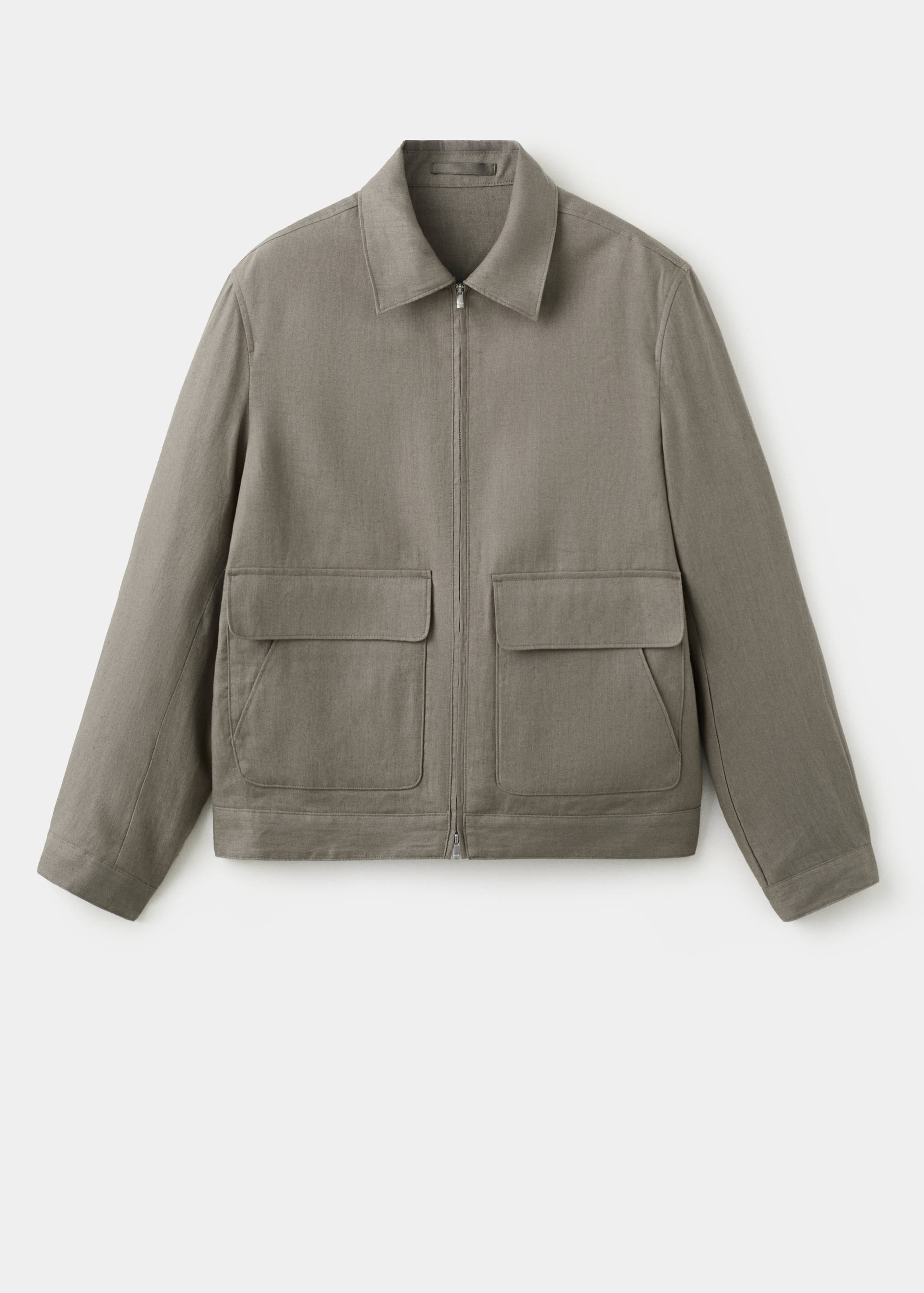 100% linen jacket with pockets - Article without model