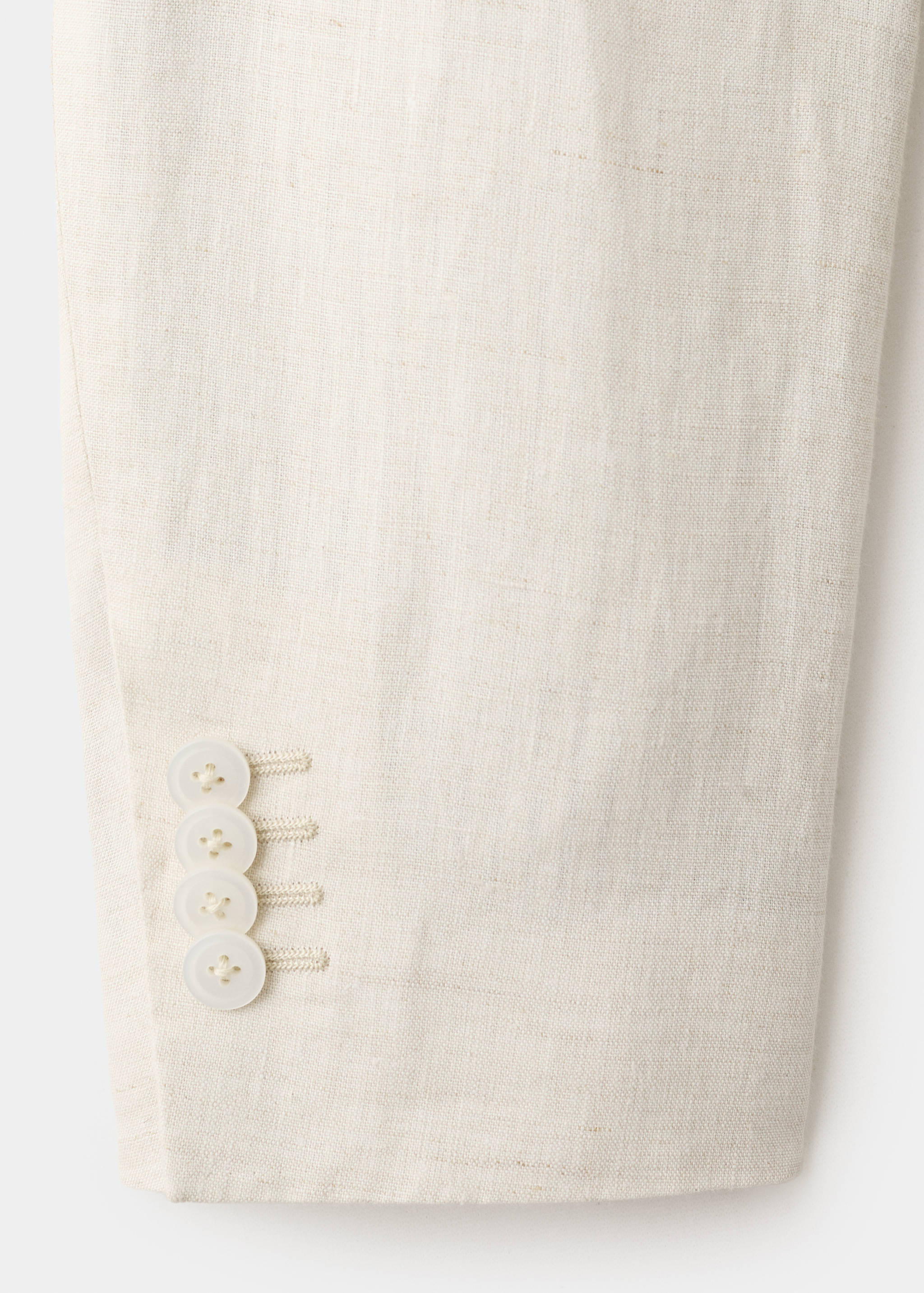 Двубортный костюмный пиджак slim fit Amalfi 100% лен - Деталь изделия 8