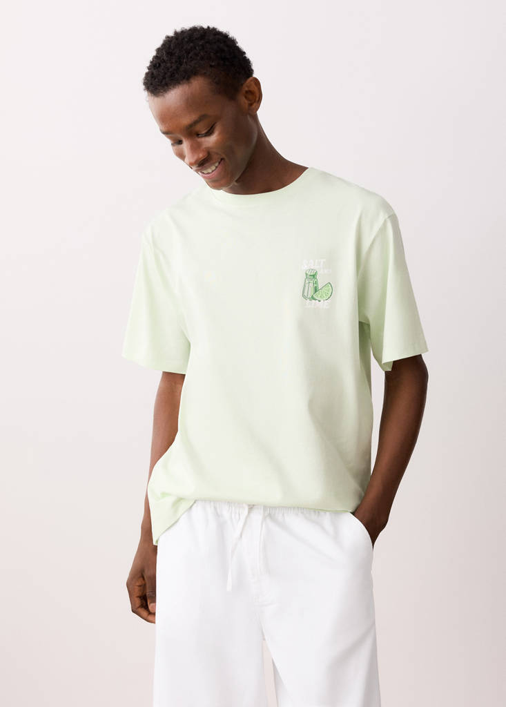 Linen cotton bermuda shorts — Off White