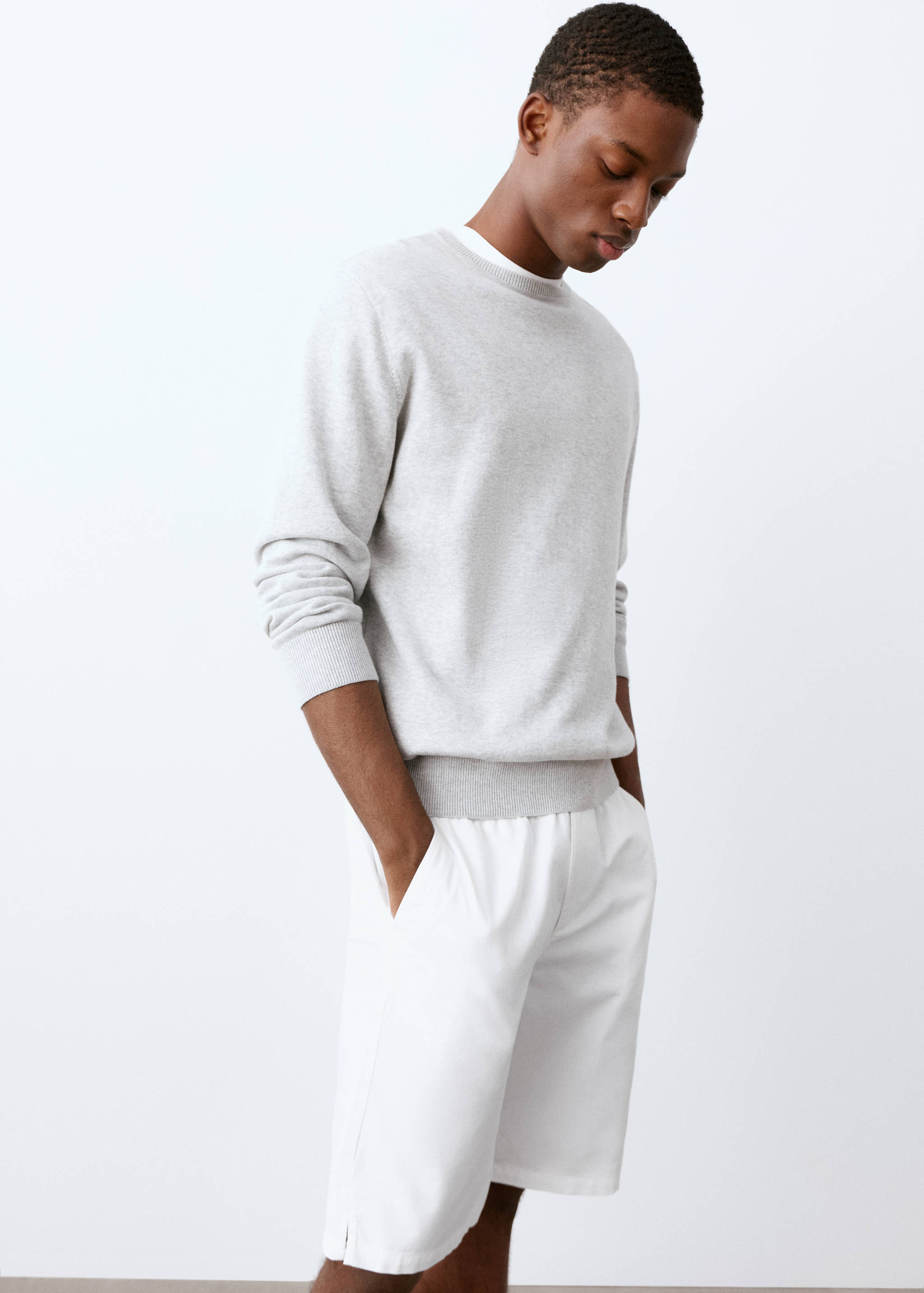 Bermudas algodón cordón - Plano medio