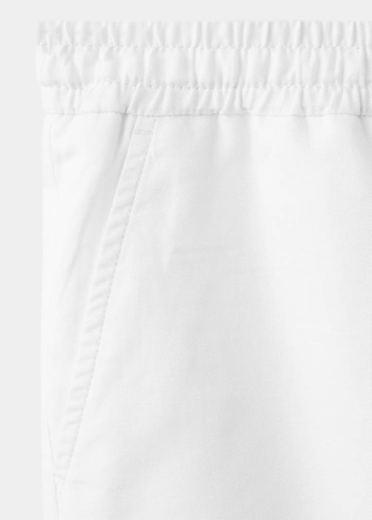 Linen cotton bermuda shorts — Off White