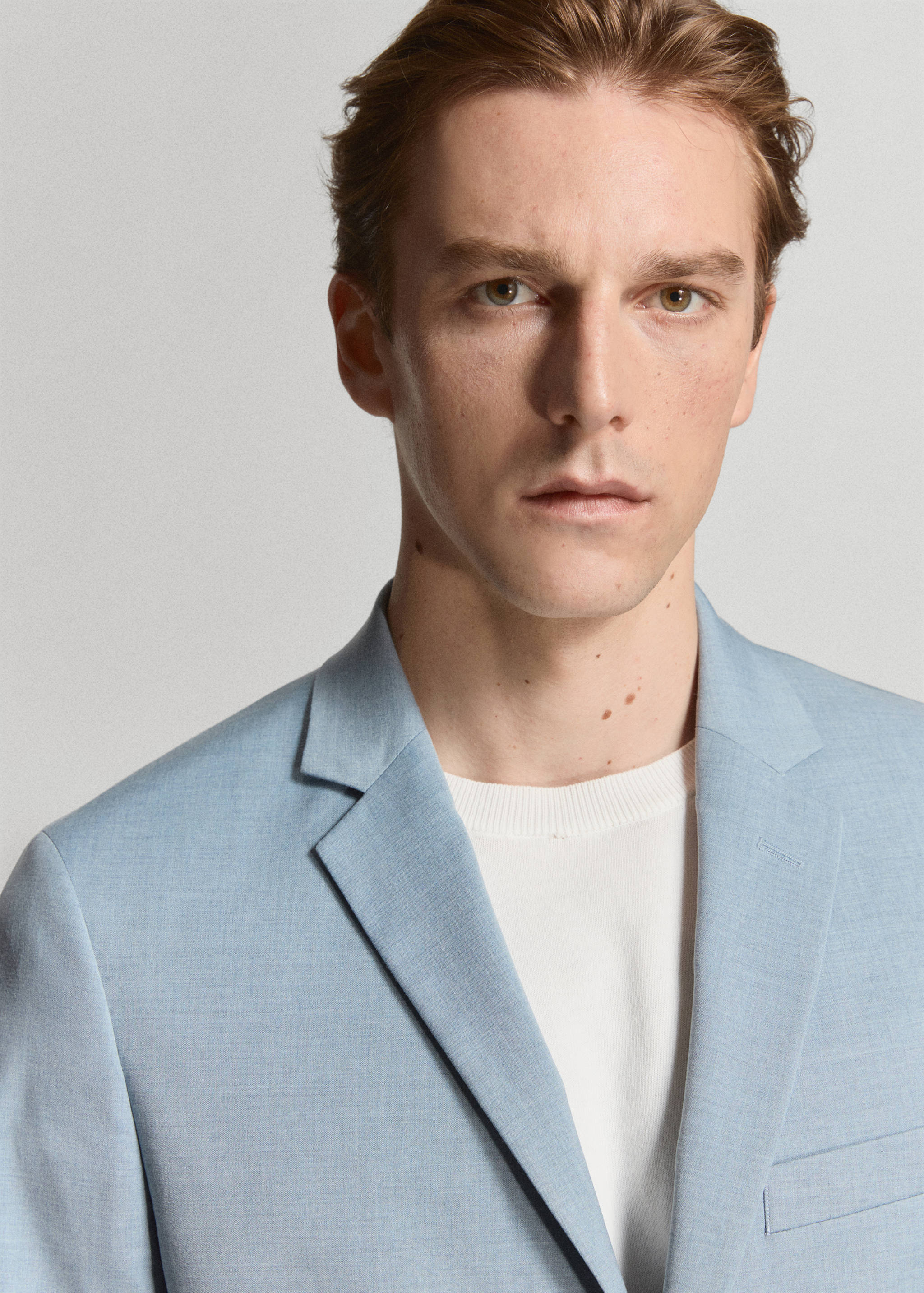 Super slim-fit suit jacket in stretch fabric - Details of the article 1