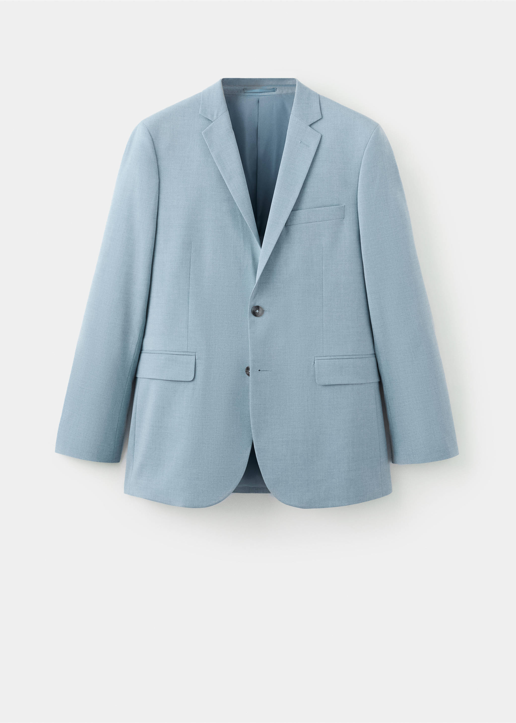 Oblekové sako super slim fit ze strečové látky - Zboží bez modelu, Modrá obloha. Ref: 27045933-00.