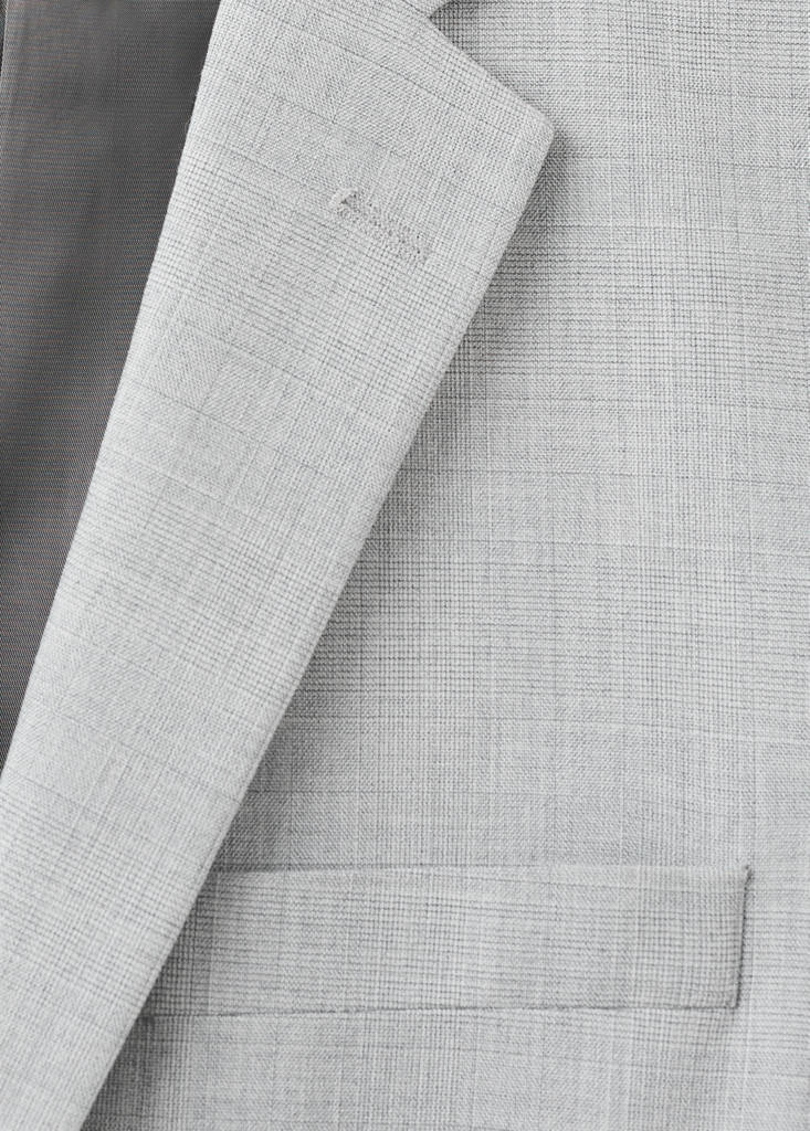 Super slim-fit suit jacket in stretch fabric — Light Heather Grey