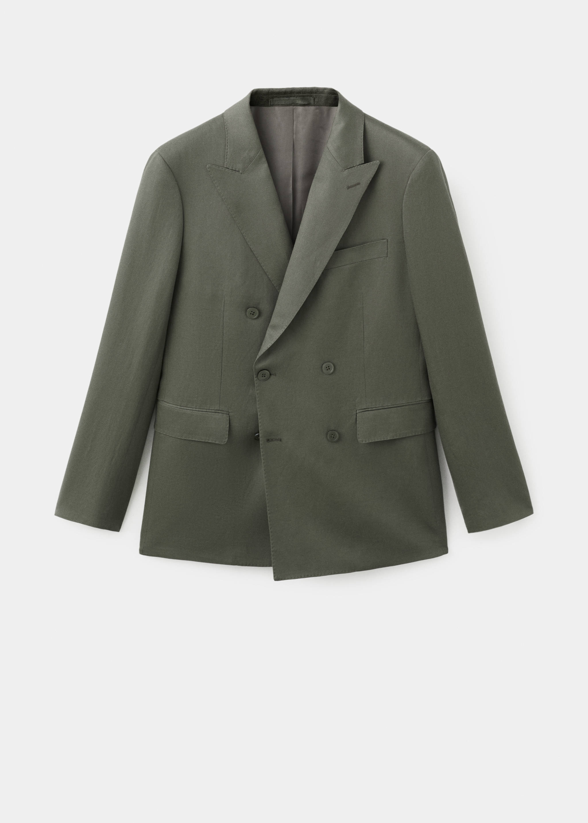 Двубортный костюмный пиджак Amalfi приталенного кроя - Изделие без модели