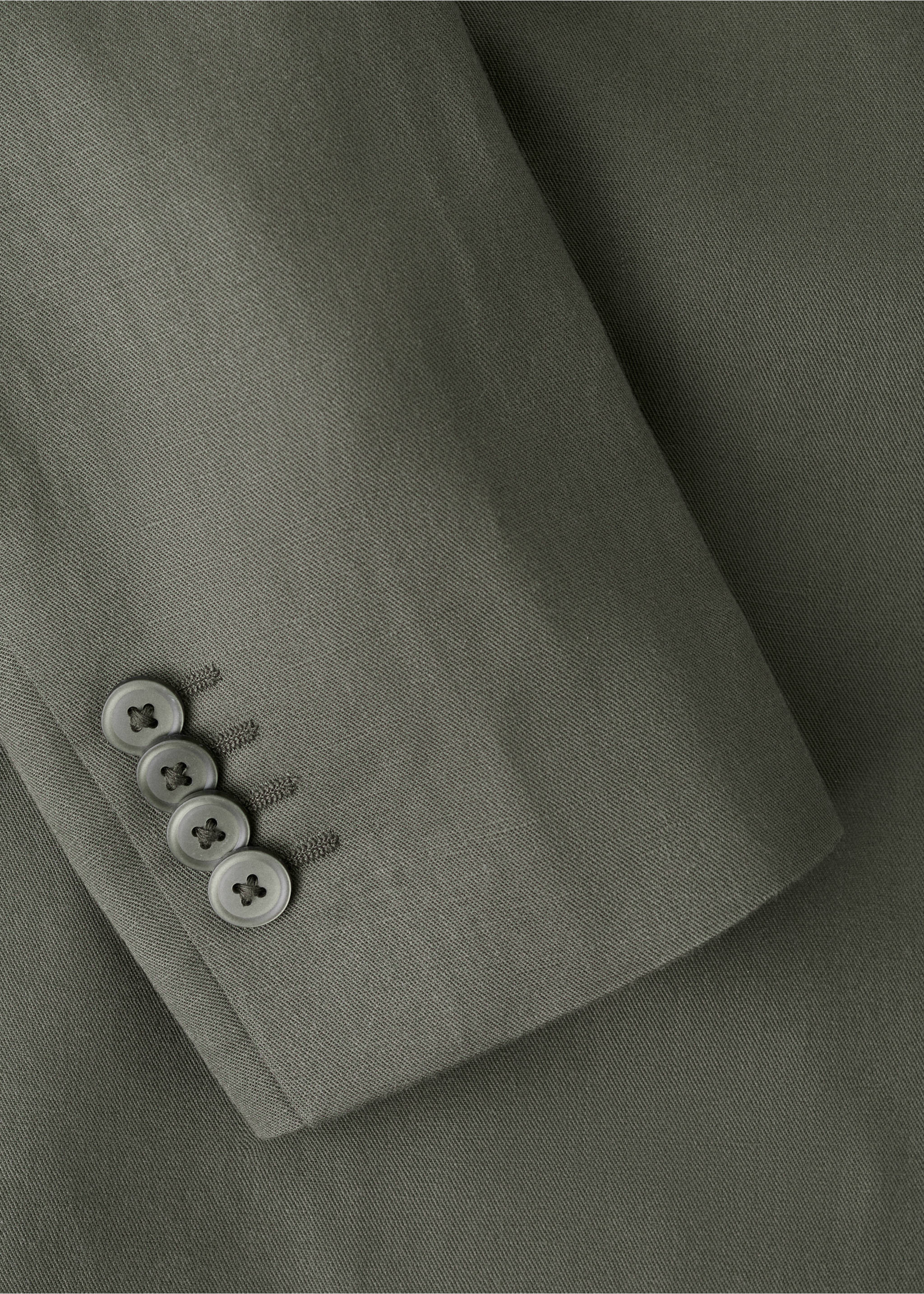 Двубортный костюмный пиджак Amalfi приталенного кроя - Деталь изделия 0, Хаки. Ref: 27045935-00.