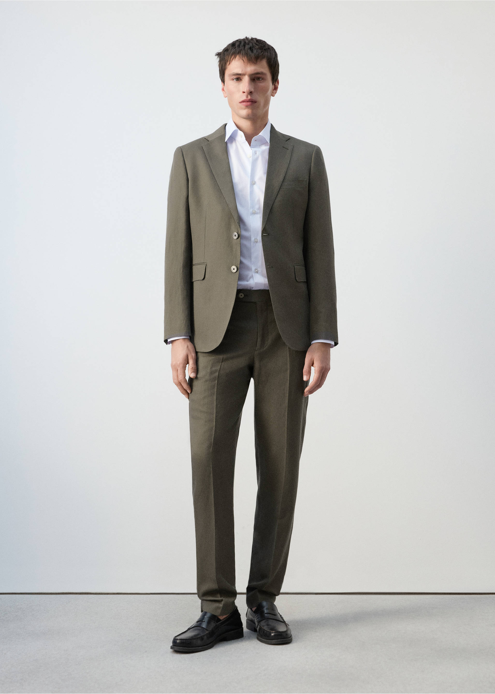 Amalfi slim fit suit jacket - General plane, Khaki. Ref: 27045936-00.