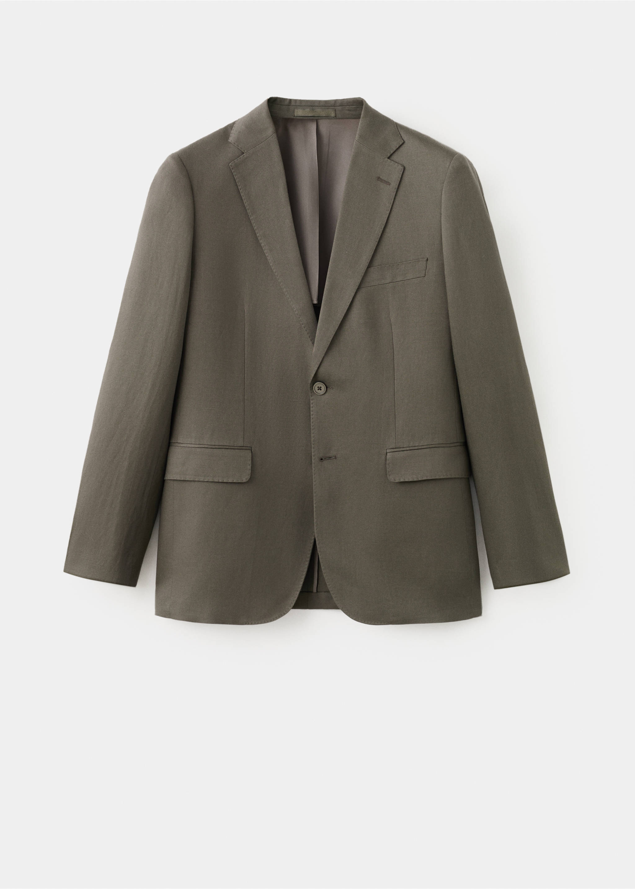 Amalfi slim fit suit jacket - Article without model, Khaki. Ref: 27045936-00.