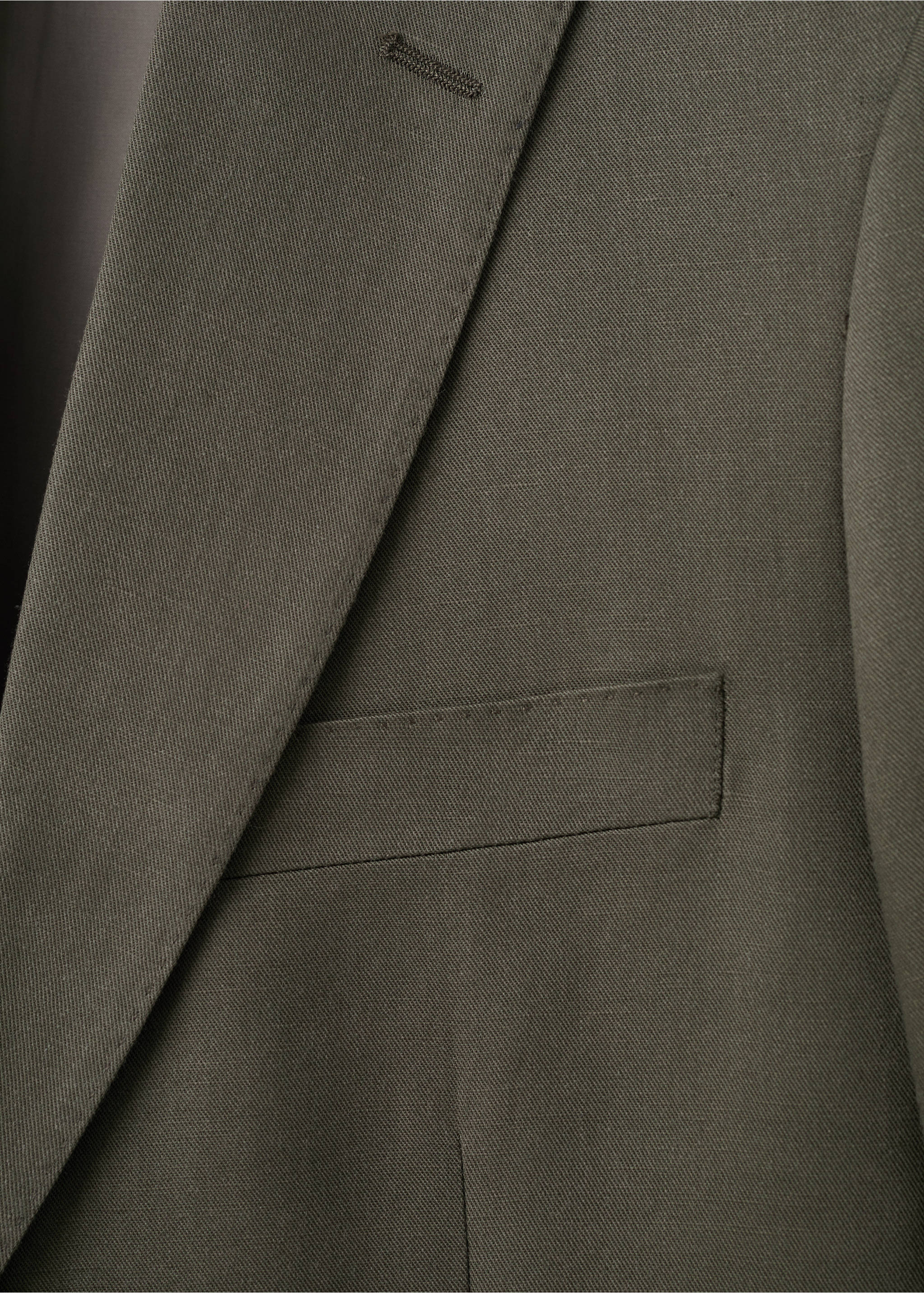 Amalfi slim fit suit jacket - Details of the article 8, Khaki. Ref: 27045936-00.