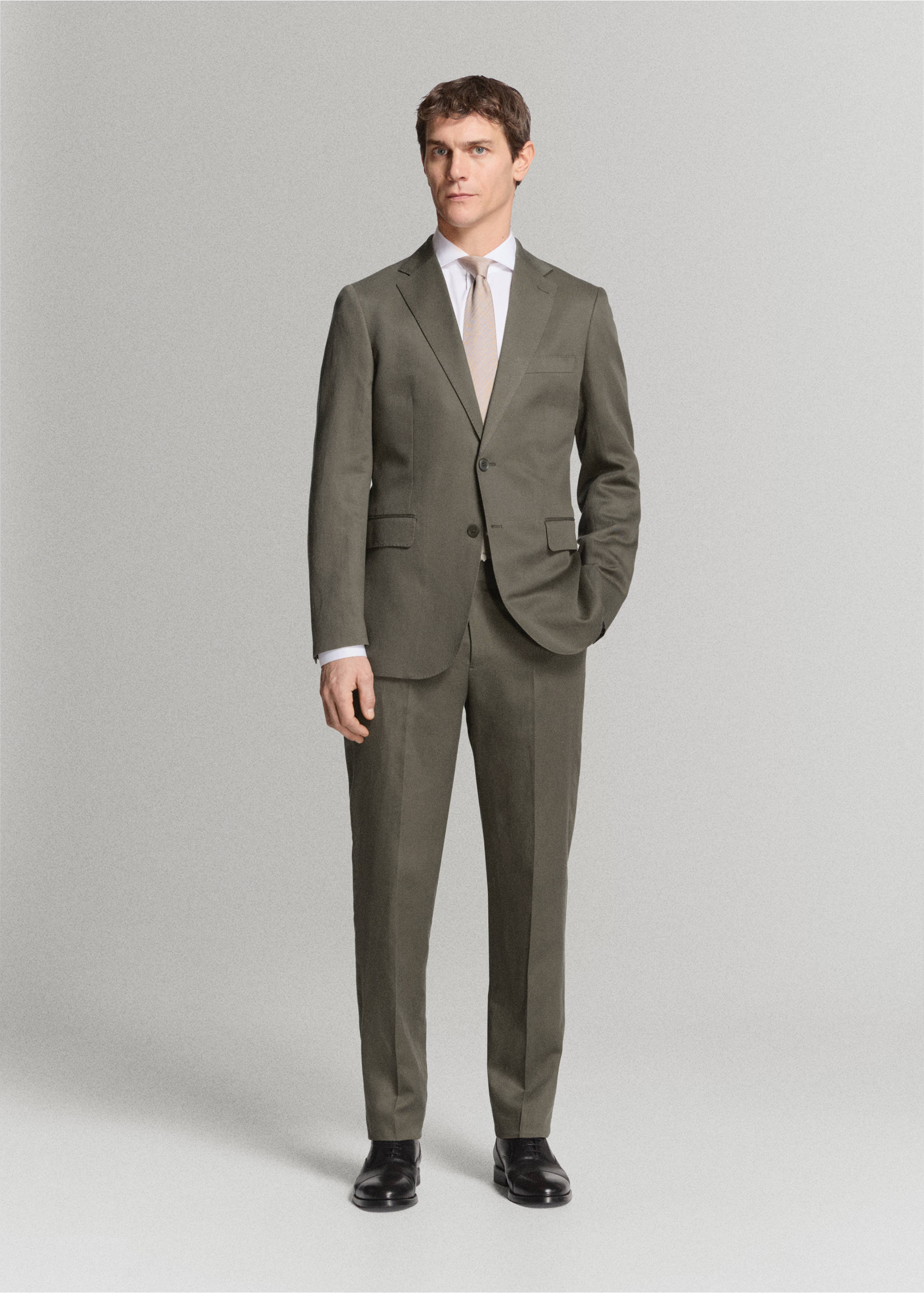 Amalfi修身版型西装外套 - null, 卡其. Ref: 27045936-01.