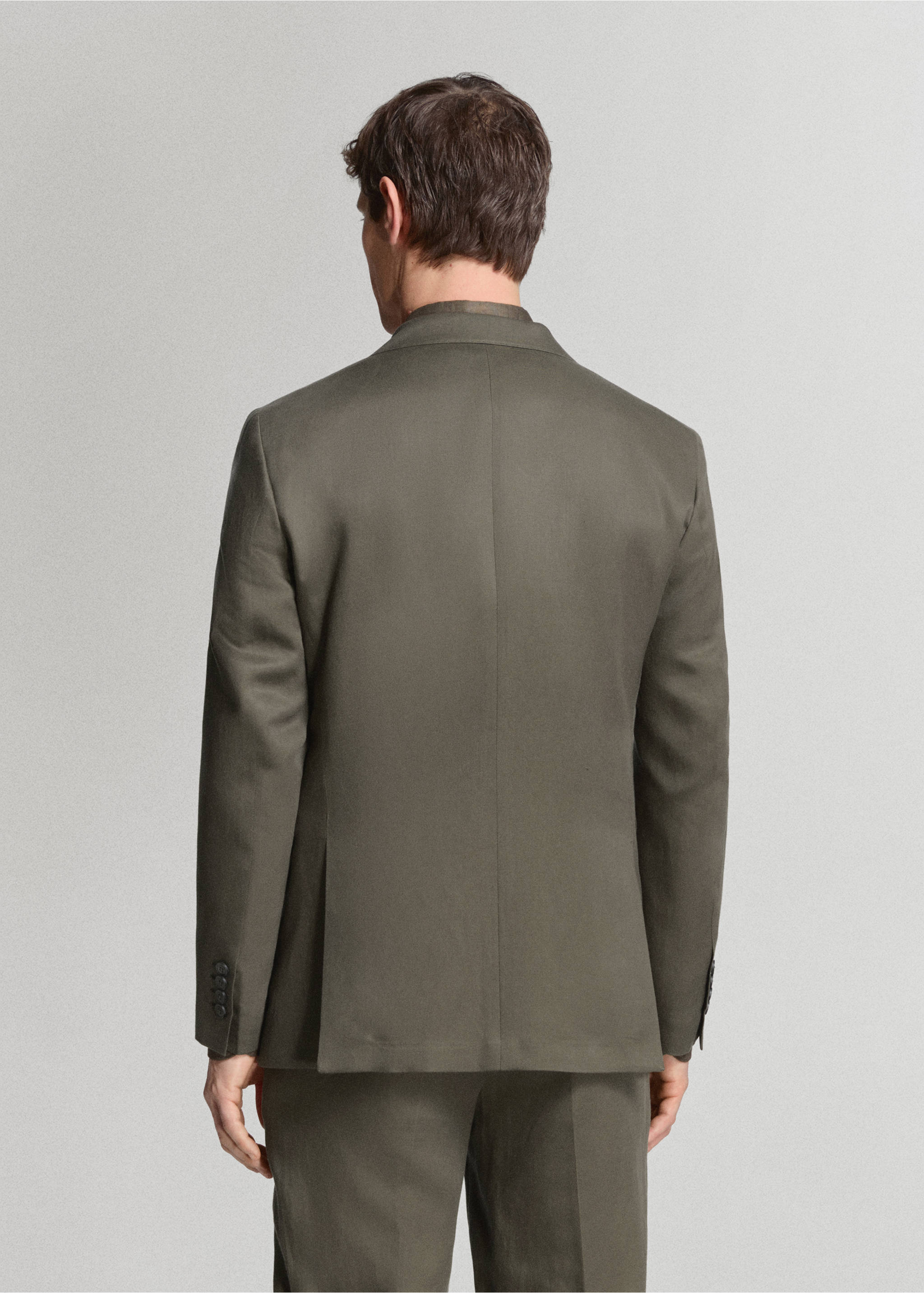Americana traje Amalfi slim fit - Reverso del artículo, Khaki. Ref: 27045936-02.