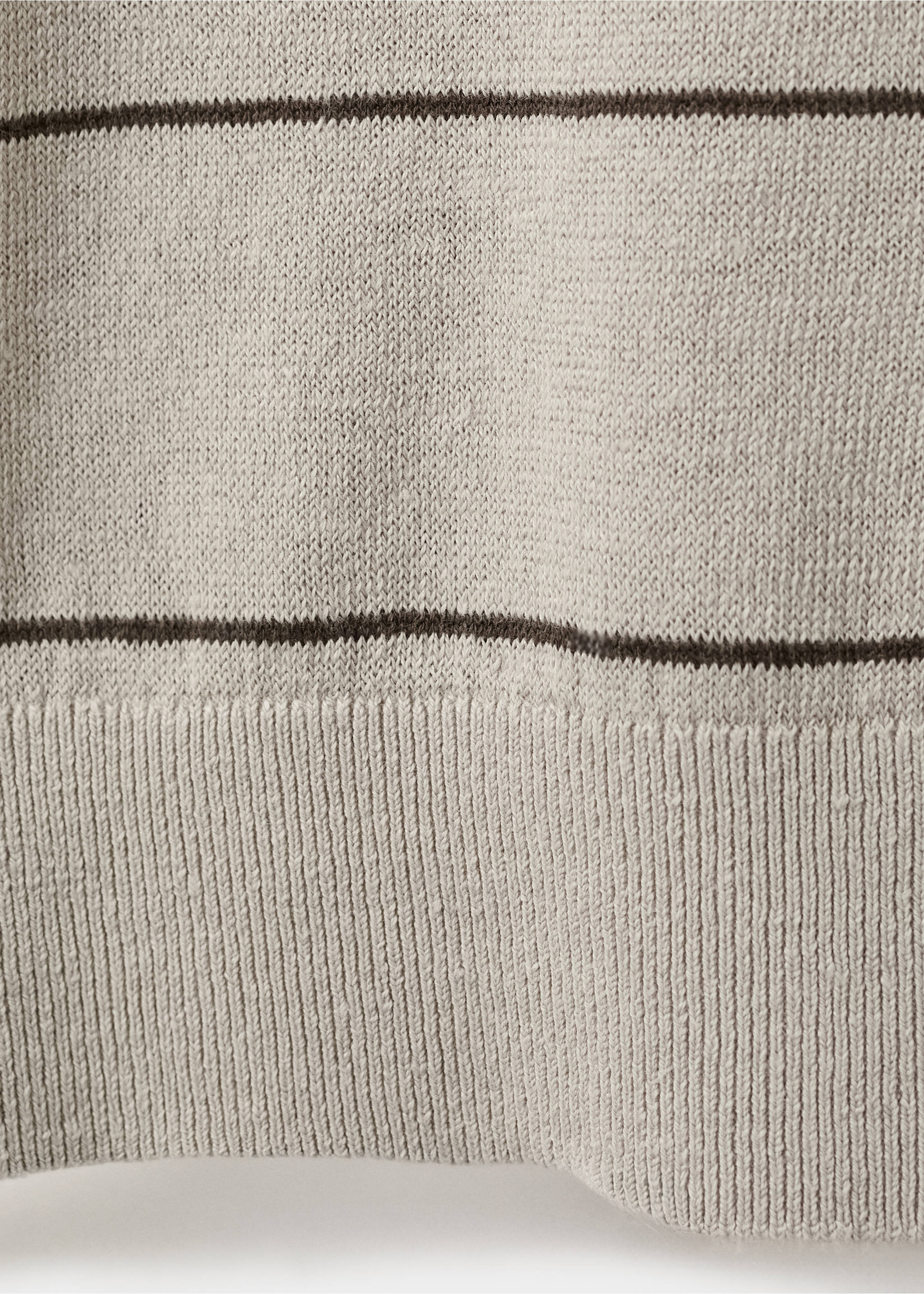 Jupe mélange de lin à rayures - Détail de l'article 0, Beige. Ref: 27045943-00.