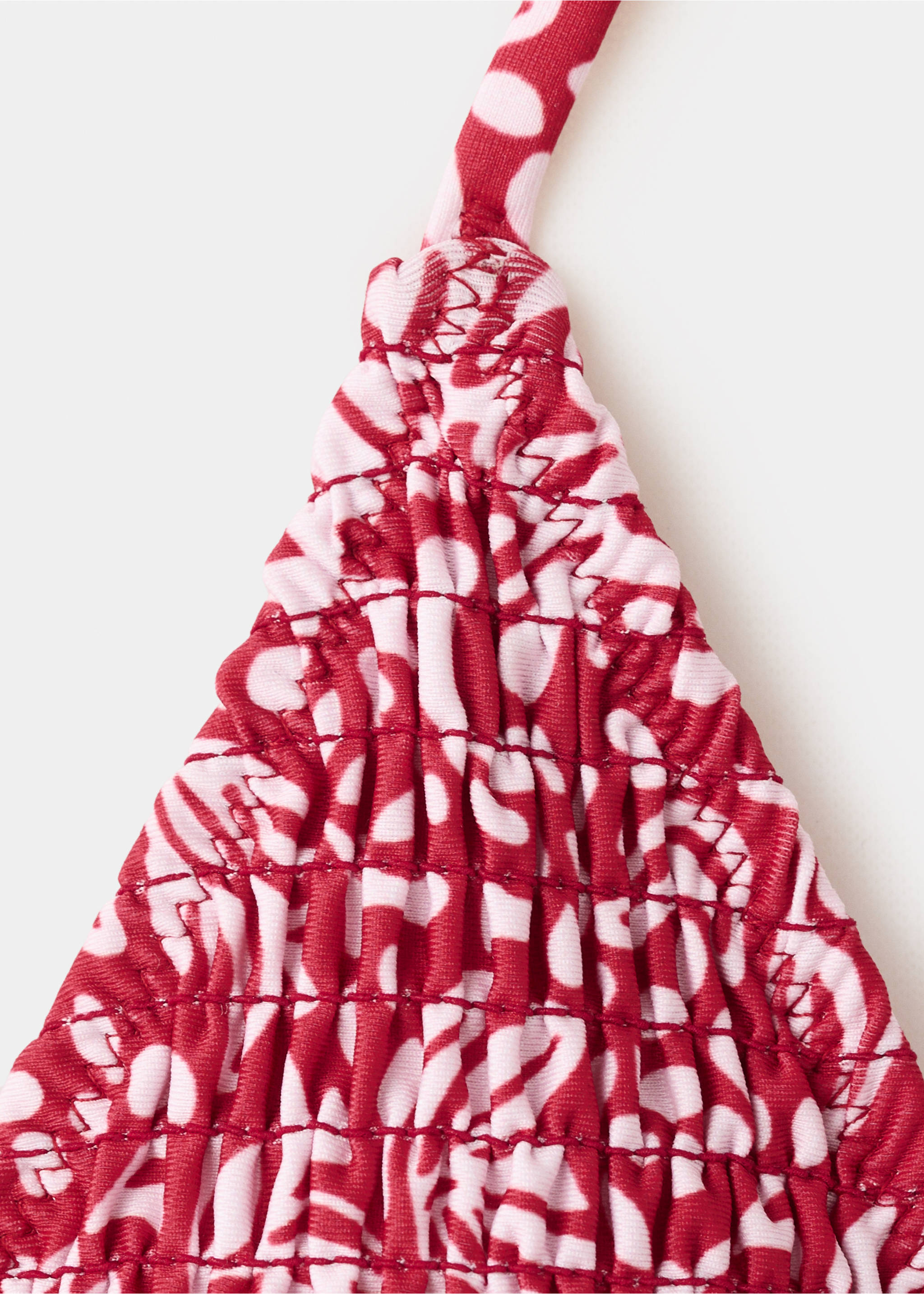 Bedruckter Bikini mit mittelhohem Slip - Detail des Artikels 8, Kirschrot. Ref: 27045946-00.