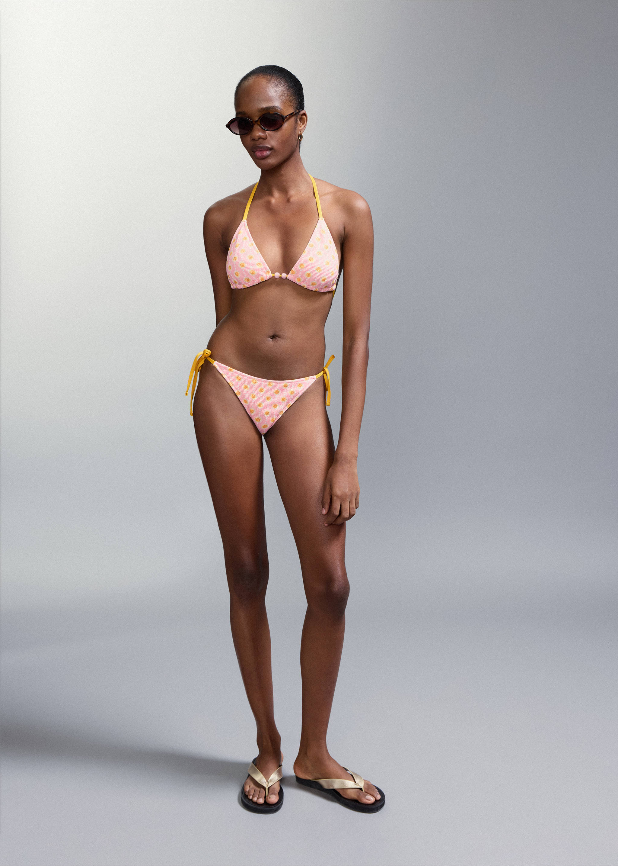 Bikini estampado braguita media - Detalle del artículo 2, Rosa. Ref: 27045947-00.